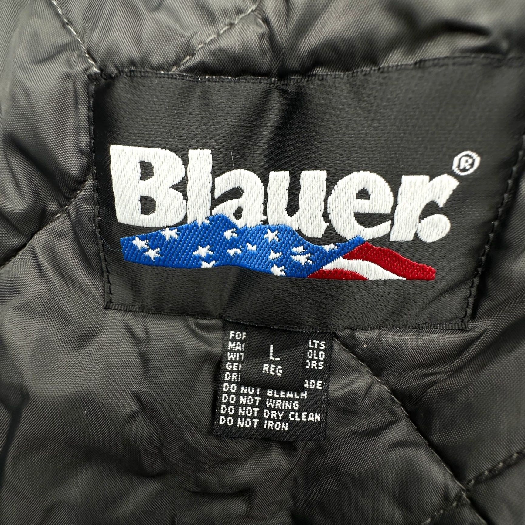 Vintage VINTAGE Blauer Tactical Nylon Bomber Jacket Mens Medium Black Quilt Zip Liner Size US L / EU 52-54 / 3 - 2 Thumbnail
