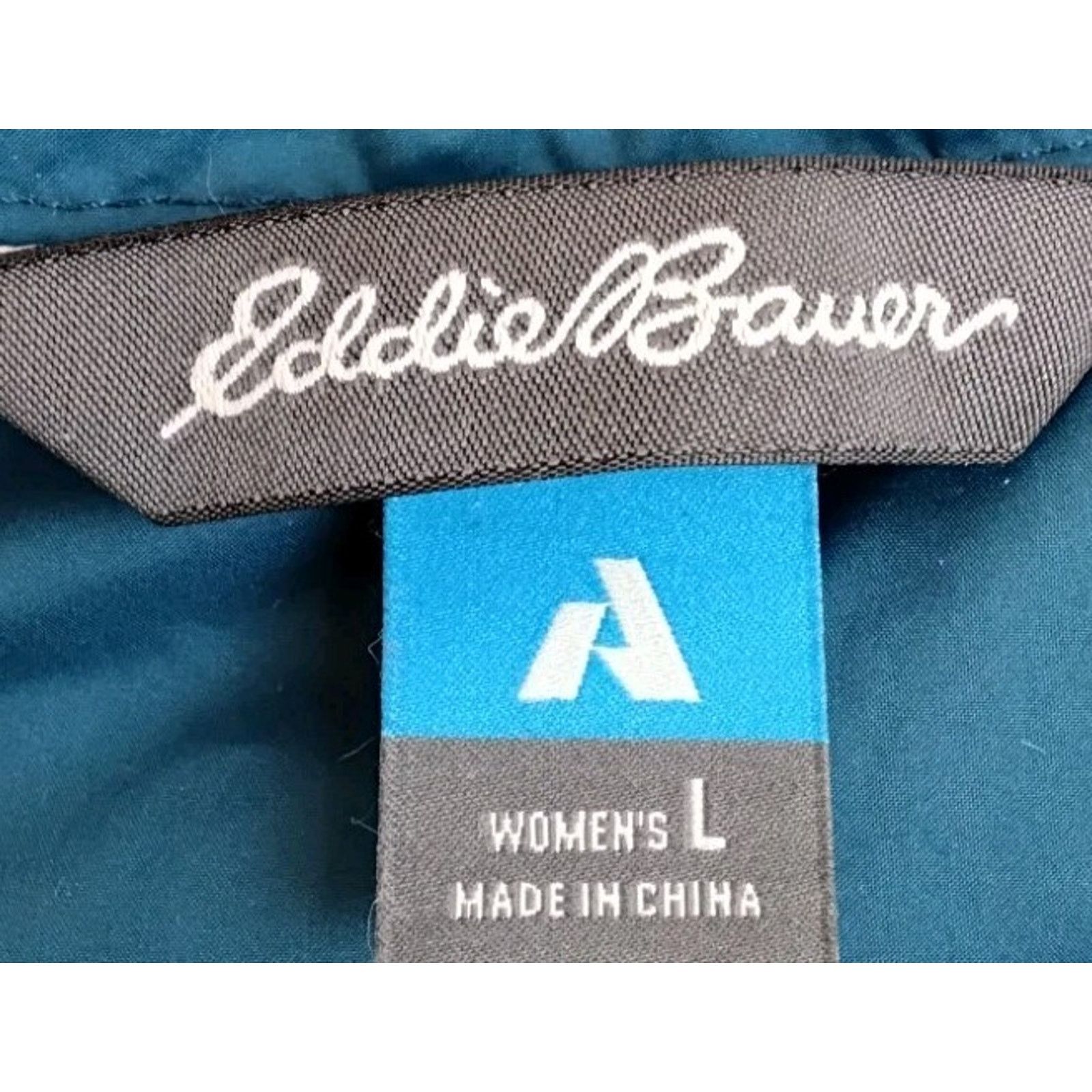 Eddie Bauer Eddie Bauer Down Jacket Women's L Blue Hooded Full Zip Size L / US 10 / IT 46 - 13 Thumbnail
