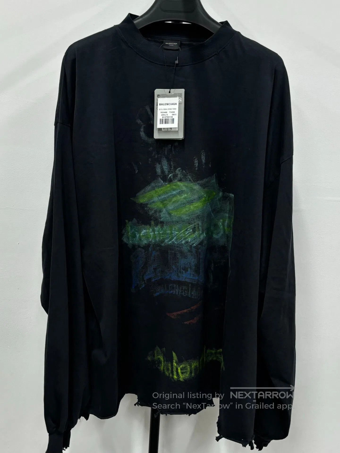 Balenciaga Balenciaga SS25 Basketball Long Sleeve T-shirt 0079