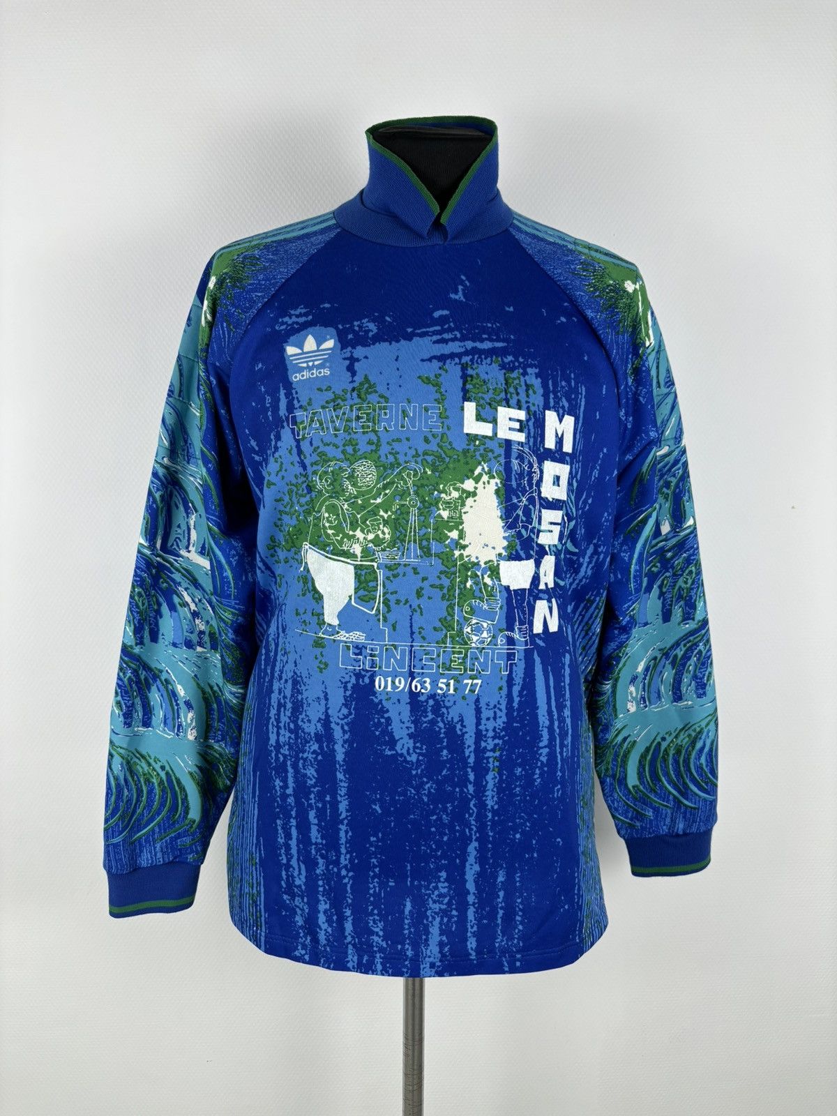 Adidas × Vintage VTG 90's ADIDAS Barthez France Football Goalkeeper Long Sleeve Shirt Jersey XL Size US XL / EU 56 / 4 - 3 Thumbnail