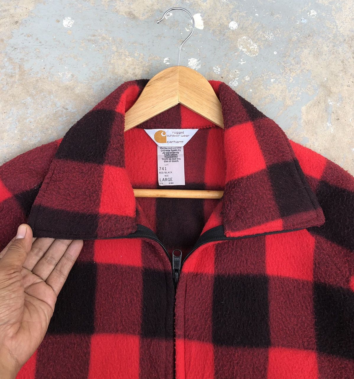 Carhartt Vintage Carhartt Plaid Tartan Polar Fleece jacket Made In 🇺🇸 Size US M / EU 48-50 / 2 - 7 Thumbnail