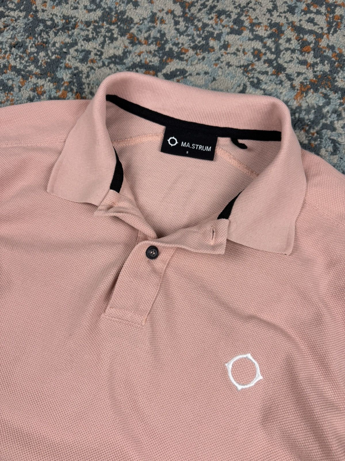 MA.STRUM MA.STRUM salmon pink embroidered logo polo tee massimo osti Size US S / EU 44-46 / 1 - 6 Thumbnail