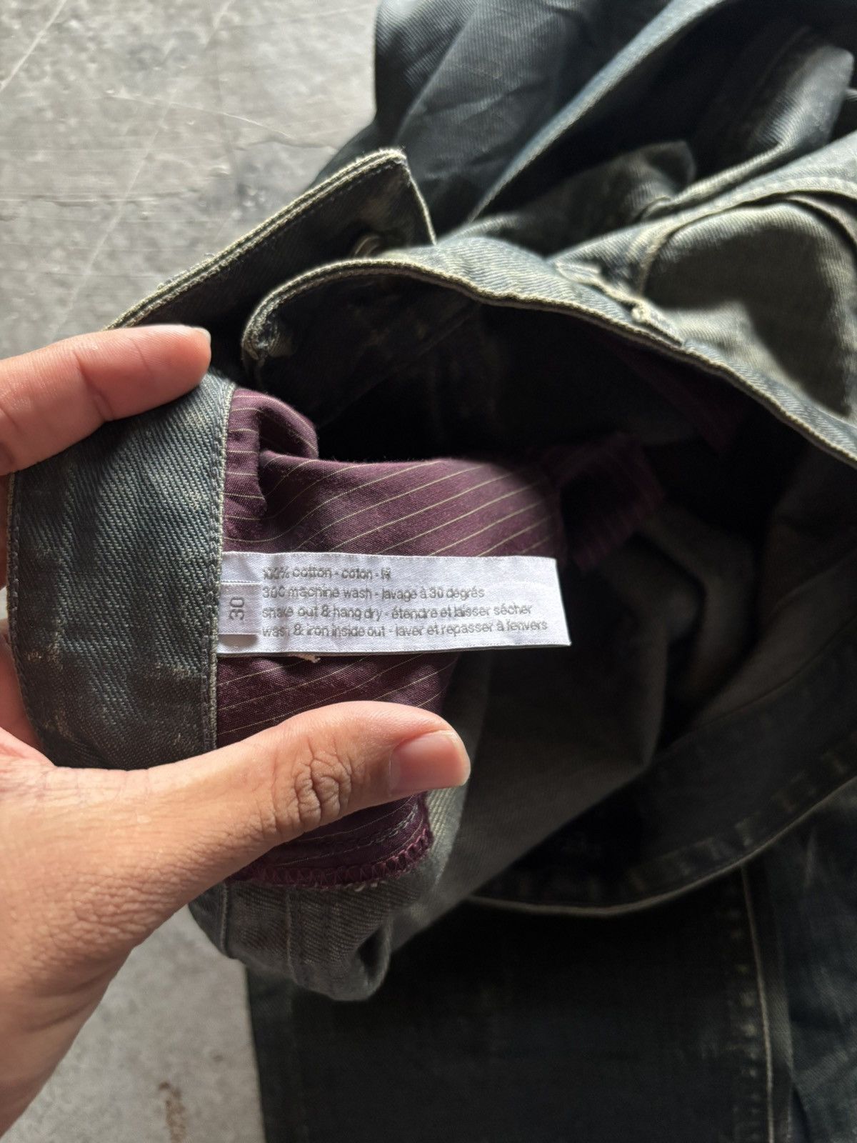 Hysteric Glamour SICK SUPERFINE WASHED WAXED ITALY JEANS HEIDI SLIMANE INSPO Size US 31 - 6 Thumbnail