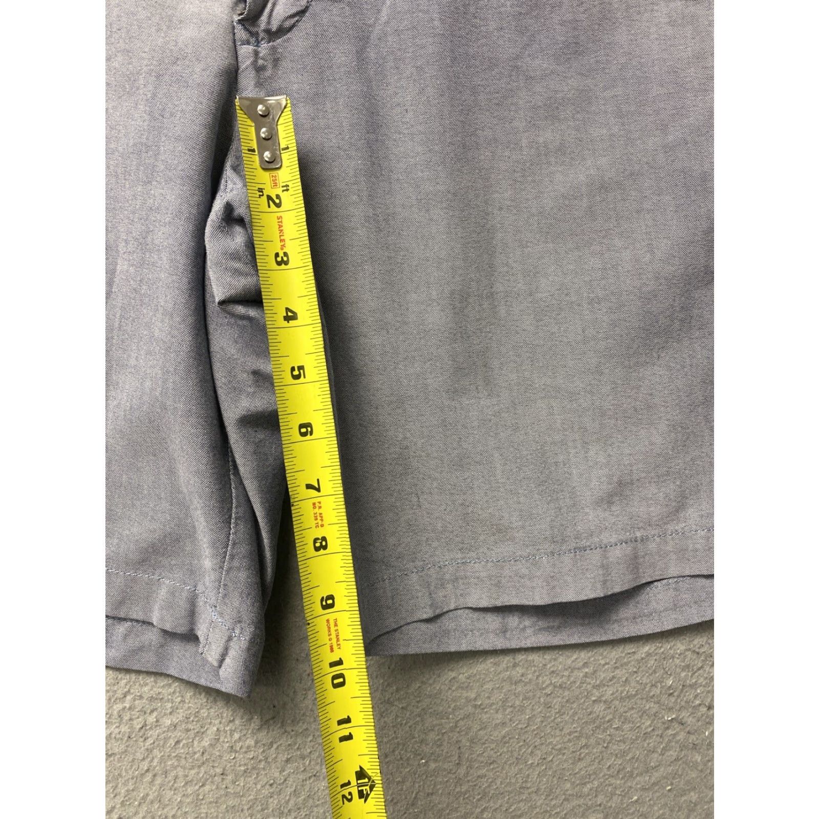 Izod VINTAGE IZOD Chino Shorts Men 34 Blue Cotton Light Bermuda Casual Men's 34 Blue Pockets American Classic 90s Size US 34 / EU 50 - 4 Thumbnail