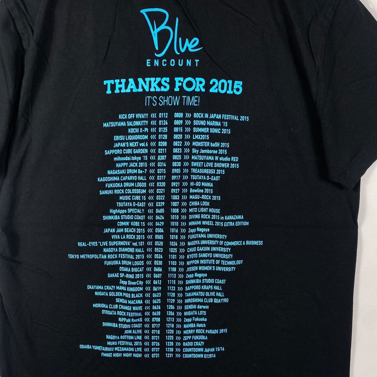 Band Tees Japanese Band BLUE ENCOUNT Thanks For 2015 Tour Tee Shirt Size US M / EU 48-50 / 2 - 5 Thumbnail