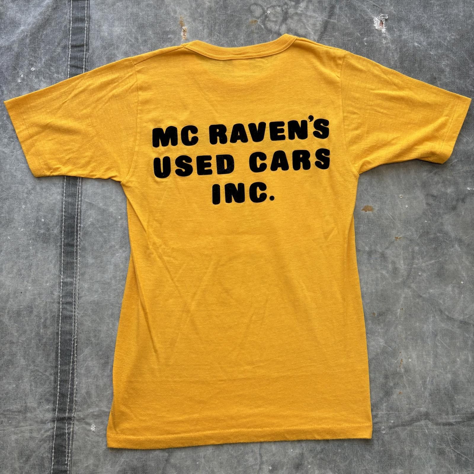 Vintage Vintage 70s Funny Bowling Iron On Cartoon Flock Shirt Size US S / EU 44-46 / 1 - 2 Thumbnail