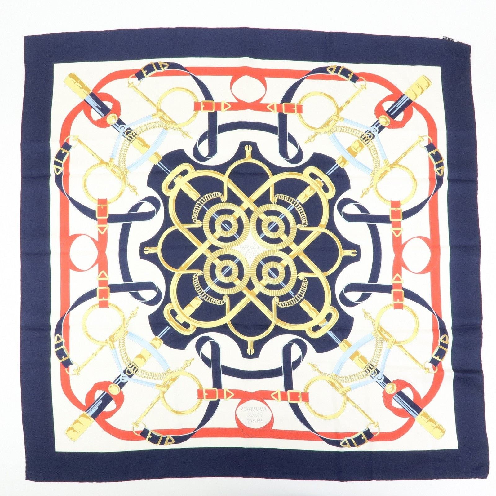 Hermes Hermes Carre 90 Eperon d'or Silk Scarf Multicolor Size ONE SIZE - 2 Thumbnail