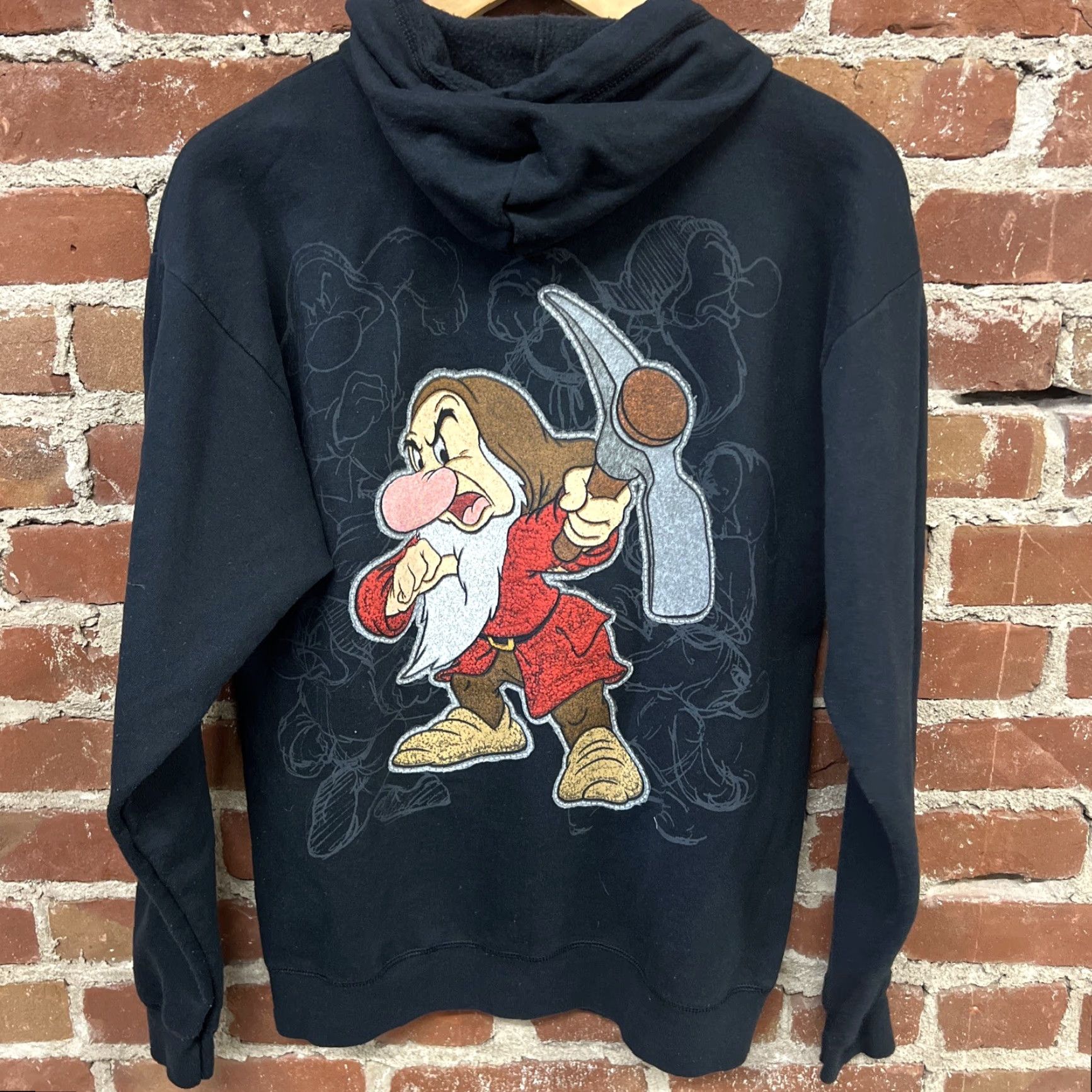 Disney Disney Logo Zip Up Hoodie Jacket Adult Medium Black Sweatshirt Windbreaker Size US M / EU 48-50 / 2 - 3 Thumbnail