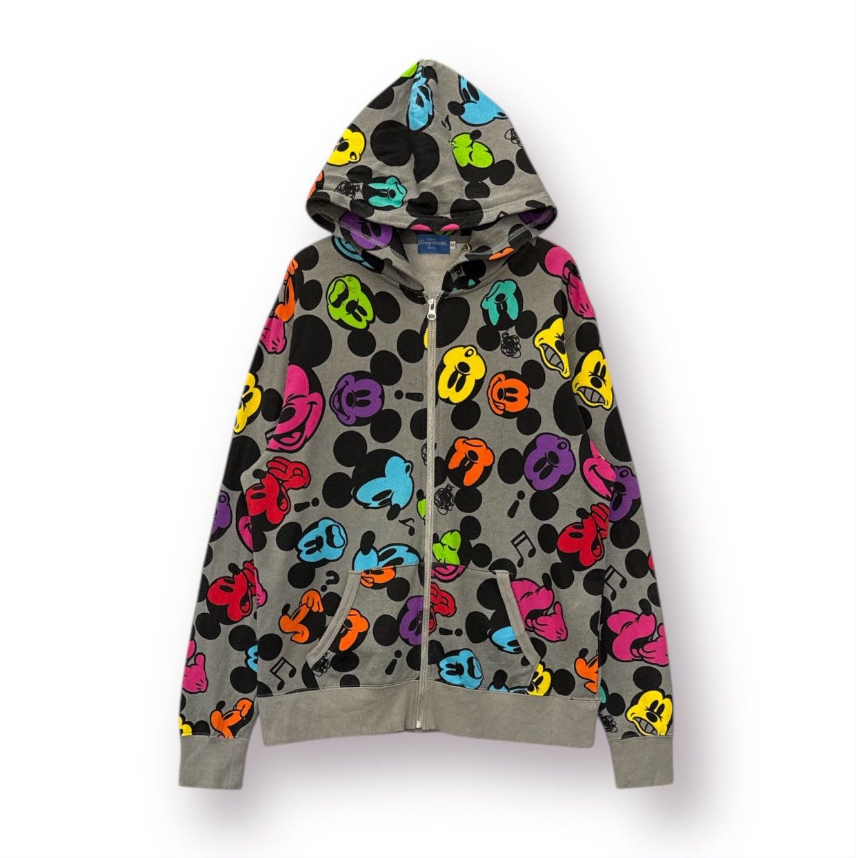 🔥 VTG Y2K Mickey Full Printed by DisneyLand Sweat Hoodie