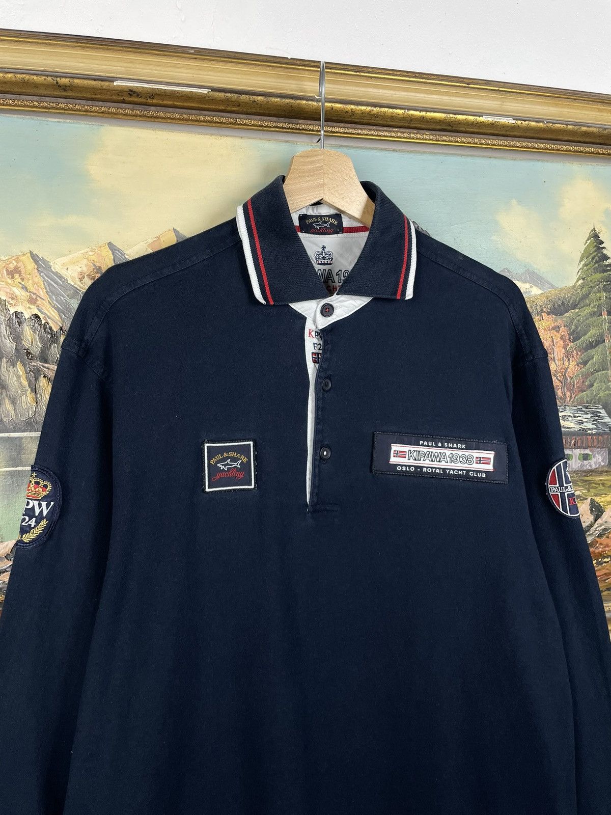 Paul & Shark Paul&Shark Polo Longsleeve Vintage Luxury Old Money Designer Size US L / EU 52-54 / 3 - 5 Thumbnail