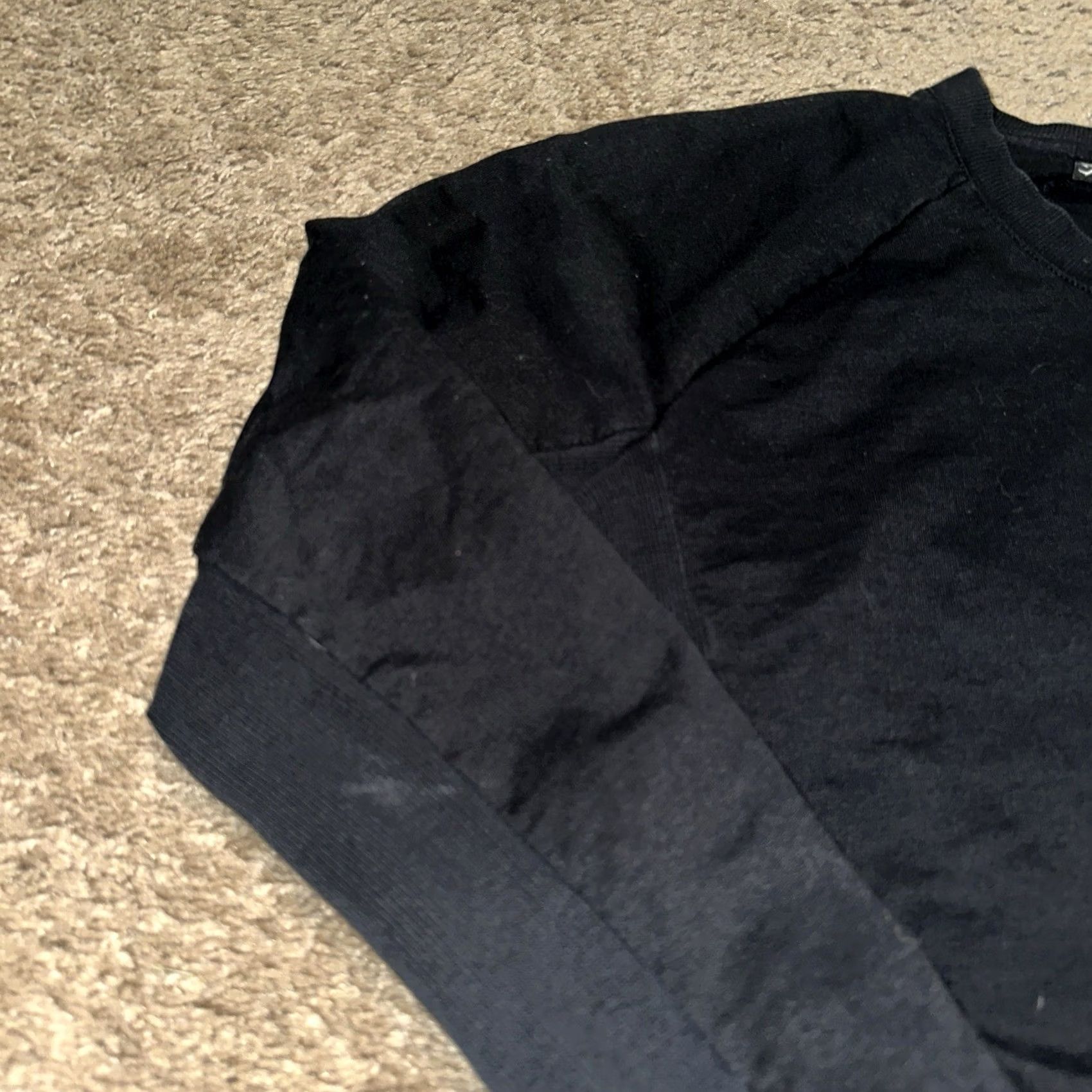 Gymshark Gymshark Cropped Sweatshirt Womens Medium Pullover Drawstrings Black Logo Crew Neck All Seasons Activewear Hoodie Mens? Size M / US 6-8 / IT 42-44 - 2 Thumbnail