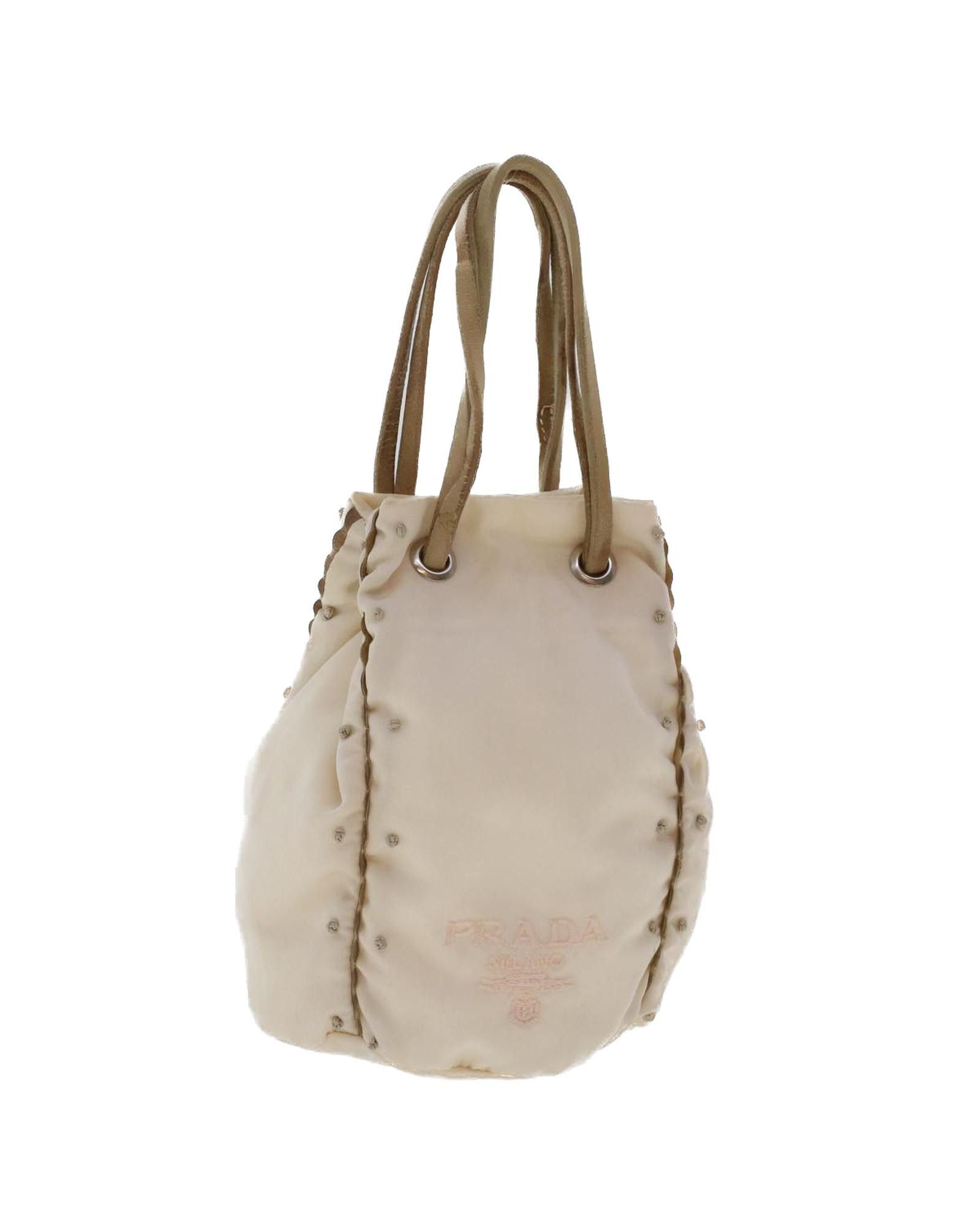 image of White Nylon Pouch By Prada, Women's