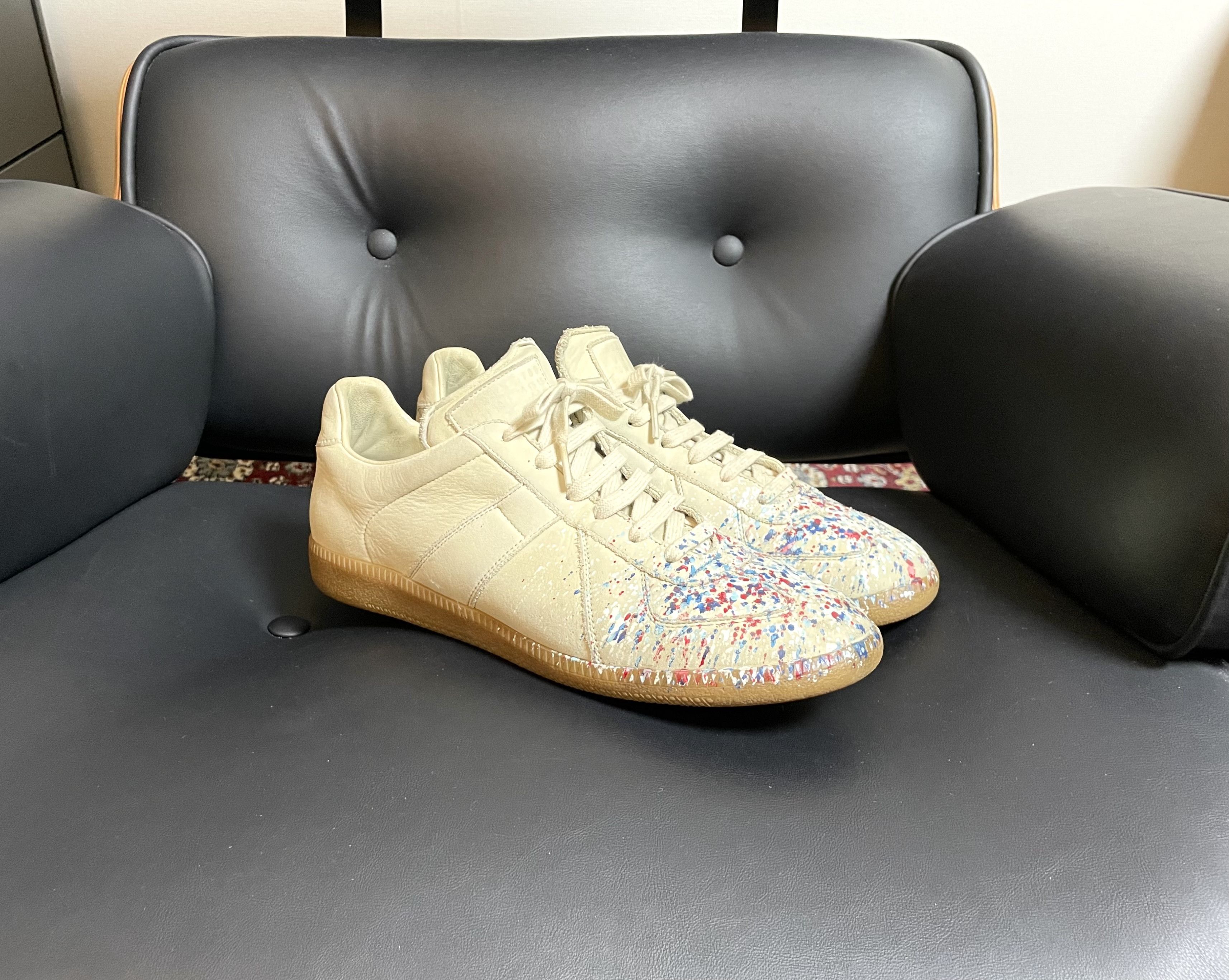 Maison Margiela Maison Margiela GAT (Paint Splatter 2015 Archive) Size US 8.5 / EU 41-42 - 4 Thumbnail