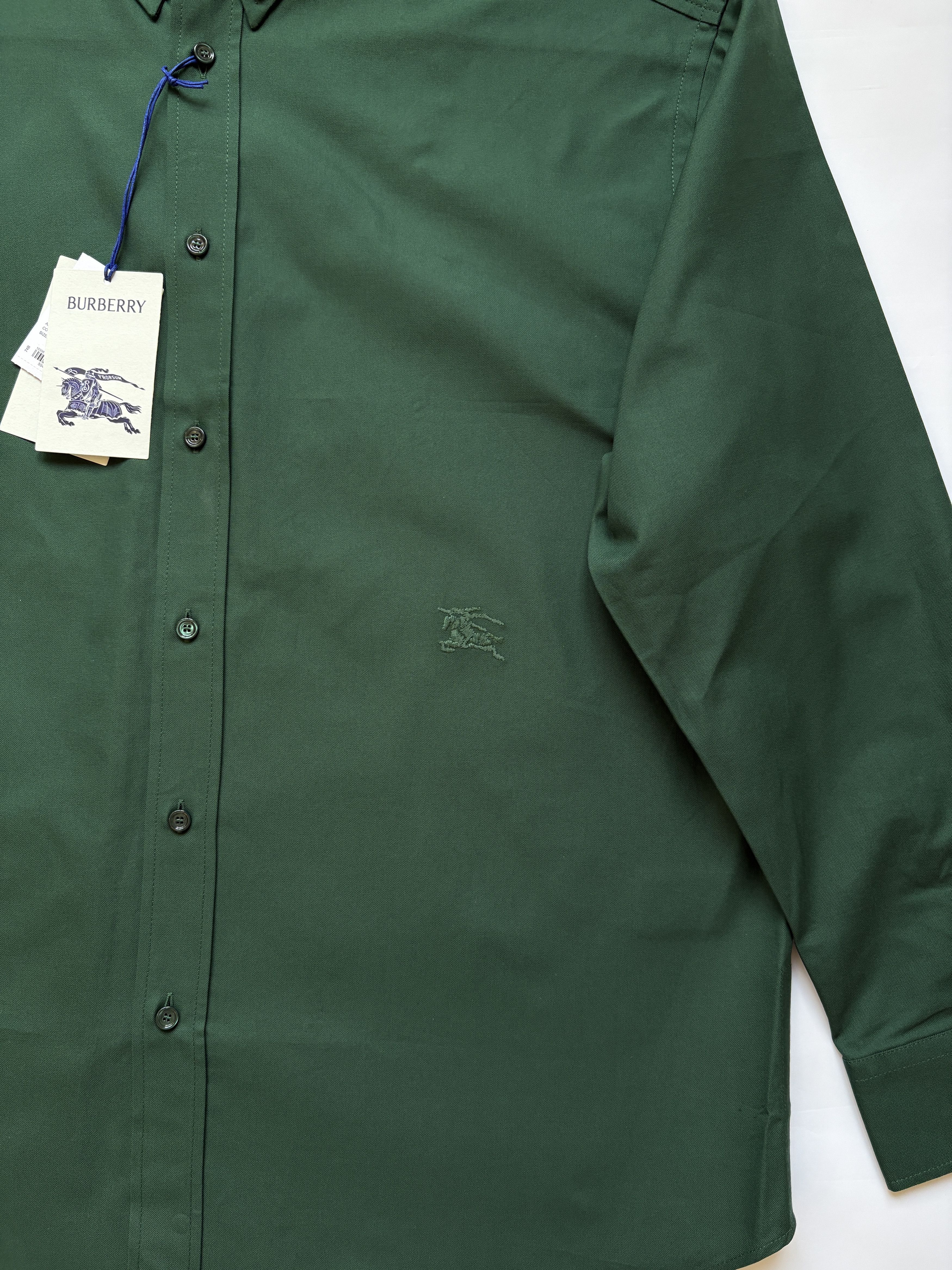 Burberry ⚡️QUICK SALE⚡️Burberry Daniel Lee Ivy Green Button Up Shirt Size US L / EU 52-54 / 3 - 3 Thumbnail