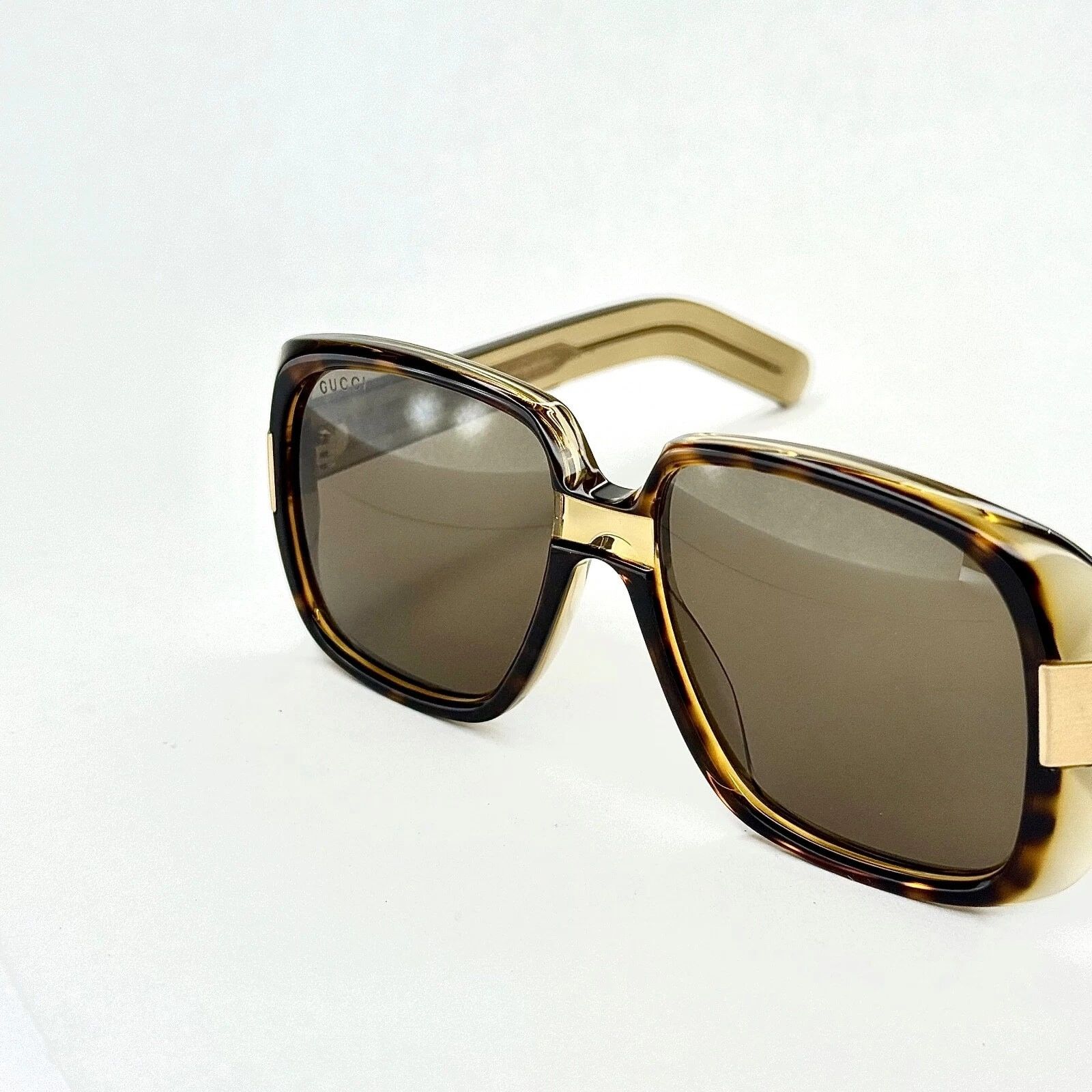 Gucci GUCCI 0318 Brown Honey Retro Falling Sunglasses GG0318S 002 Size ONE SIZE - 5 Thumbnail