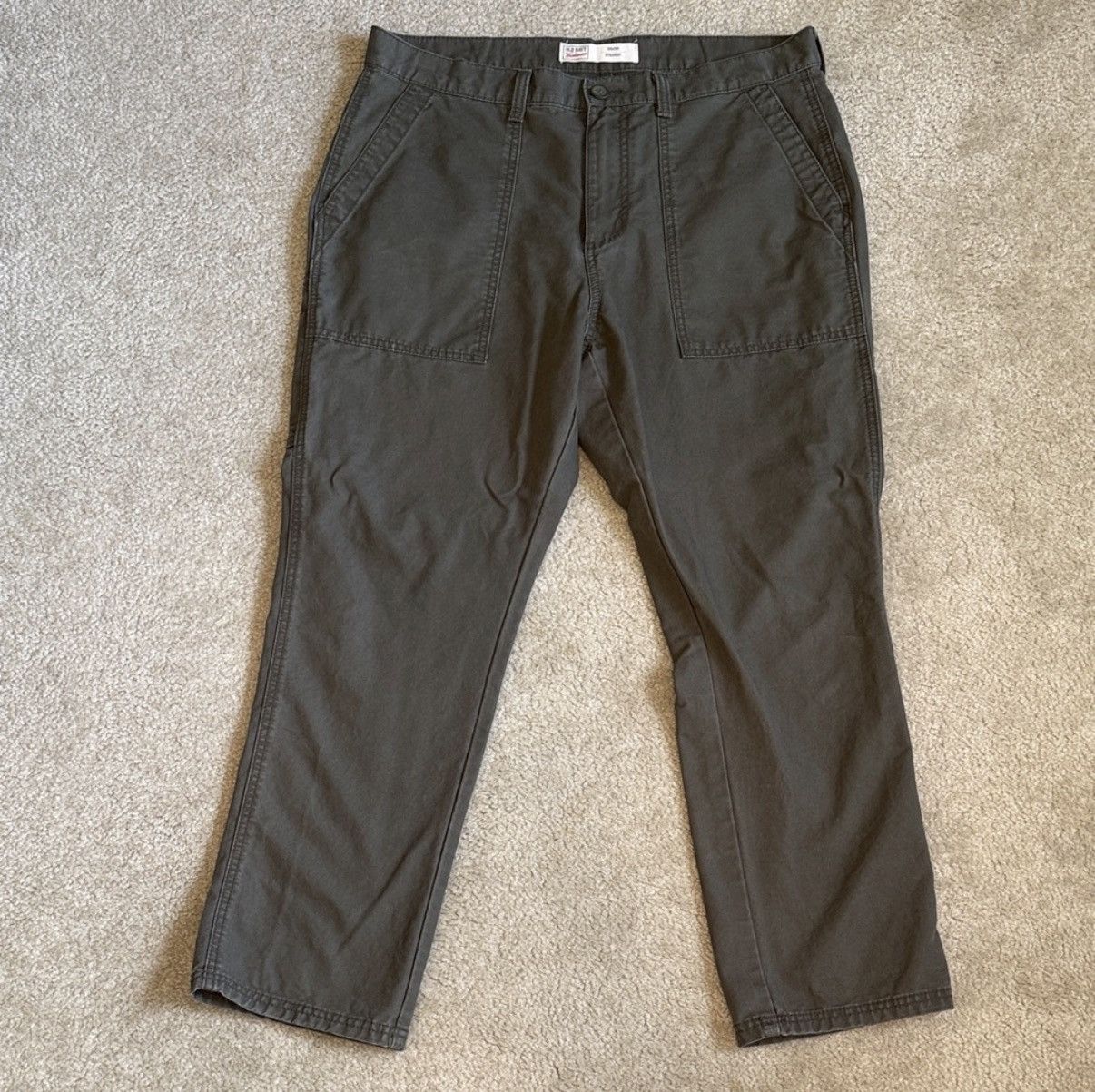 Old Navy Old Navy Men’s Olive Green Workwear Pants Size 36W 30L Size US 36 / EU 52 - 1 Thumbnail