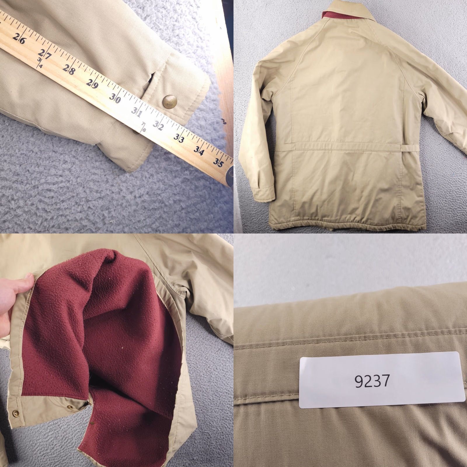Vintage VINTAGE Woolrich Coat Mens L Beige Flannel Lined Overcoat Woolrich Coat Mens L Beige Flannel Lined Overcoat Size US L / EU 52-54 / 3 - 9 Thumbnail