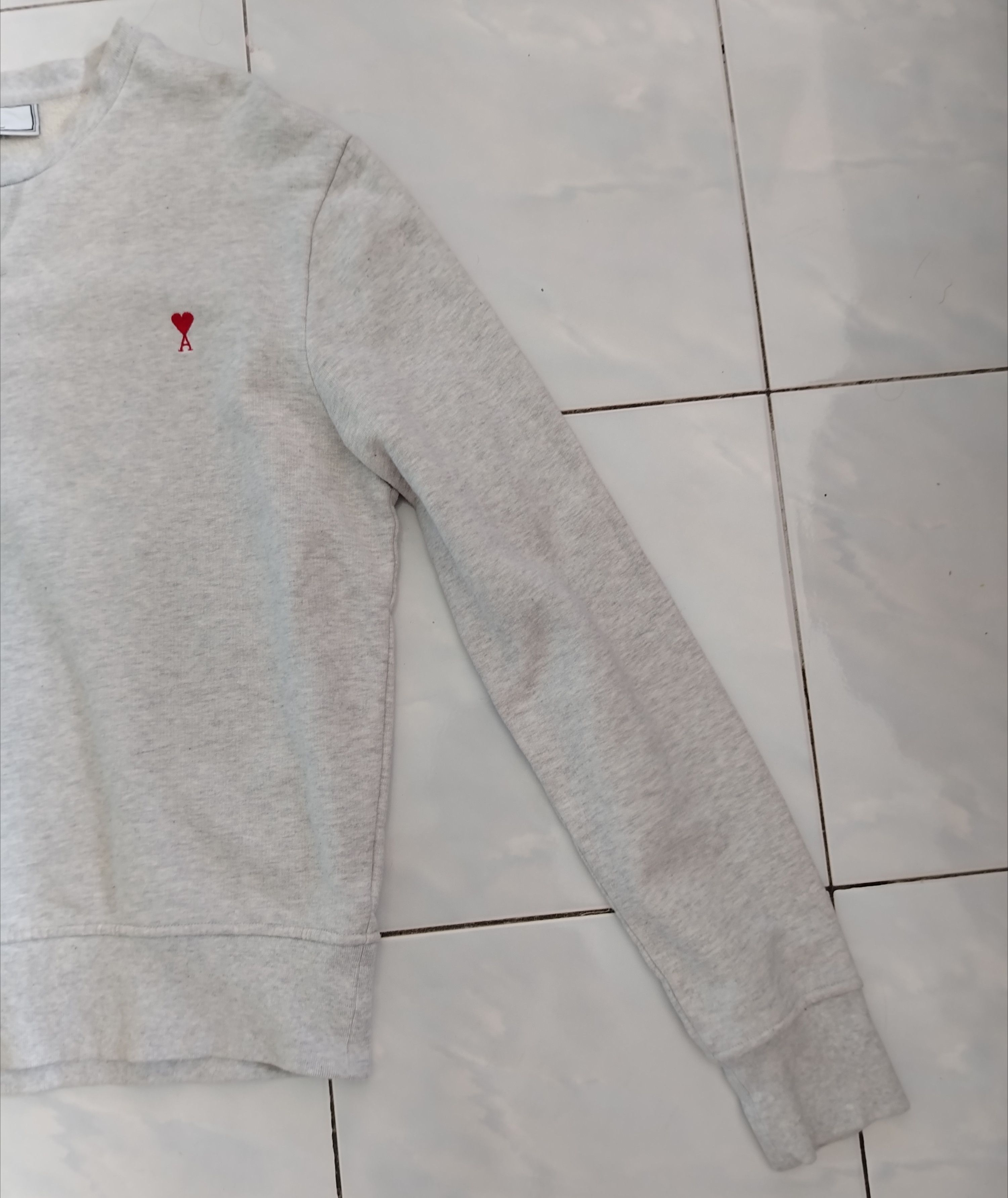 AMI AMI Paris Ami de Coeur Crewneck Sweatshirt (Grey) Size US M / EU 48-50 / 2 - 5 Thumbnail