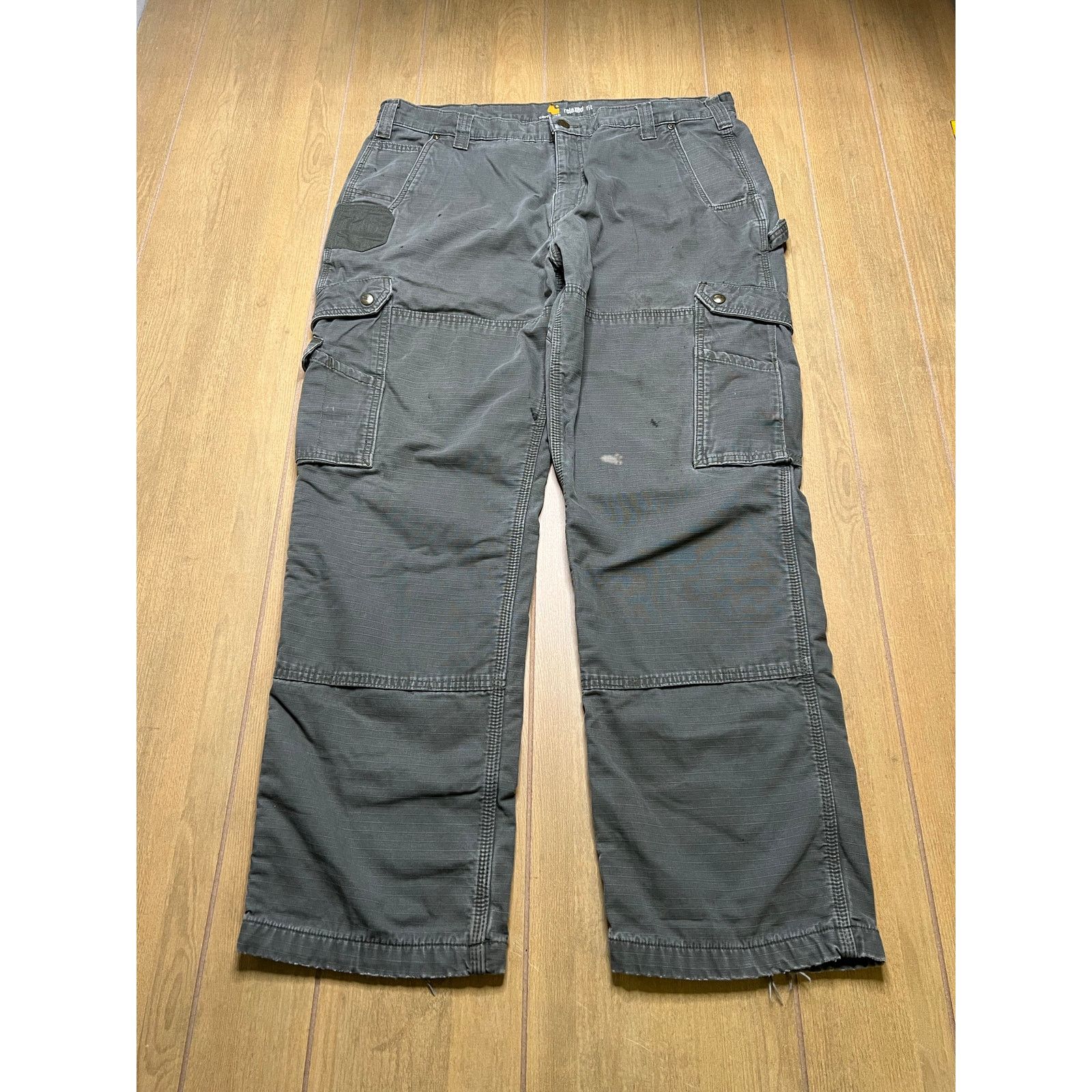 Carhartt Vintage Carhartt Cargo Double Knee flannel-lined Sz 38x30 Size US 40 / EU 56 - 2 Thumbnail