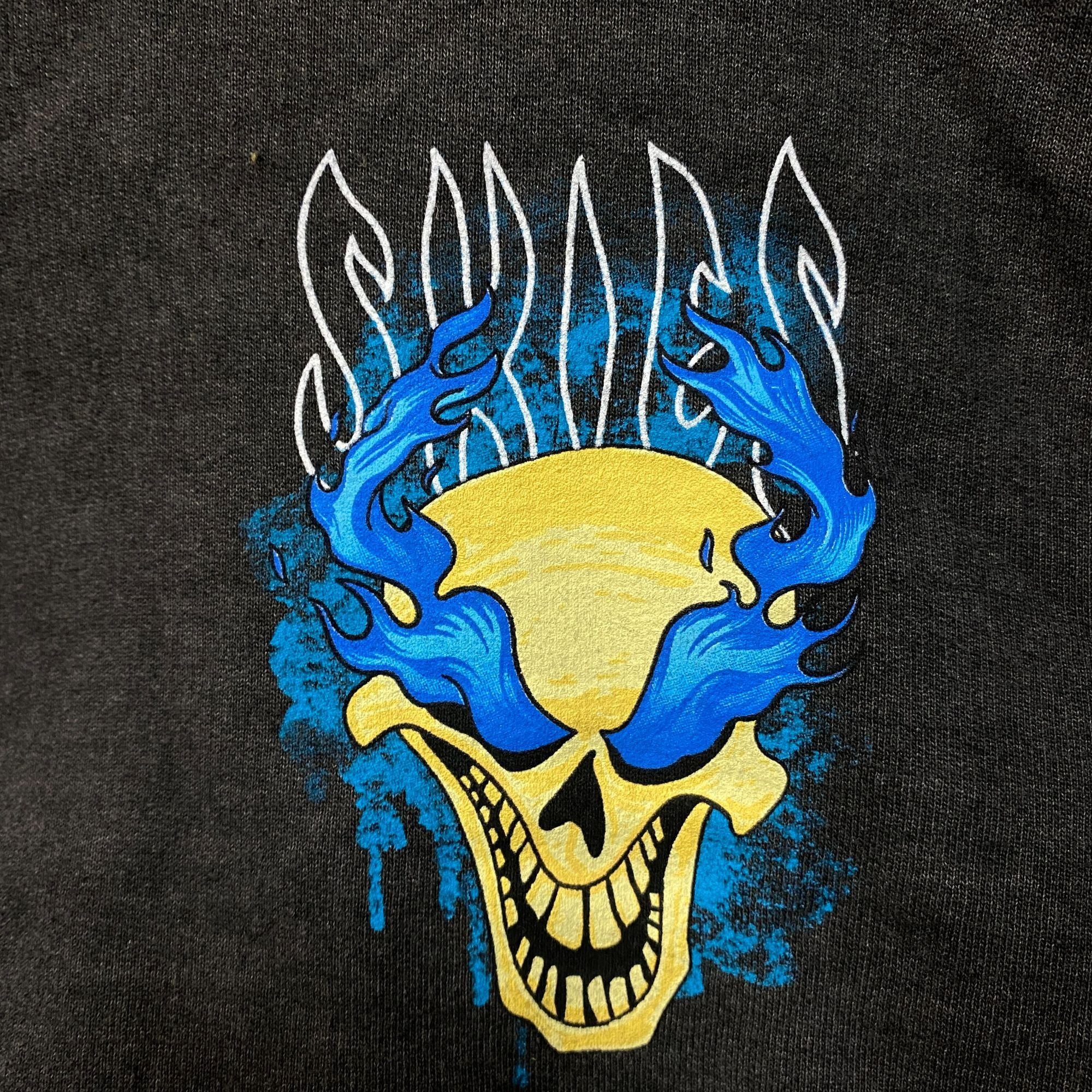 Other Little Skies Flaming Skull Emo Rap Hoodie Small Size US S / EU 44-46 / 1 - 2 Thumbnail