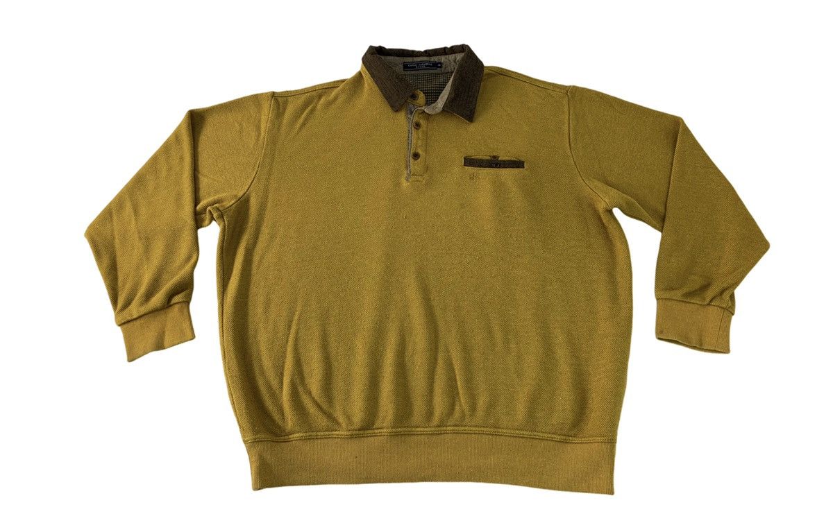 Japanese Brand Kansai Yamamoto Homme Collar Pullover Sweatshirt Design Size US L / EU 52-54 / 3 - 1 Thumbnail