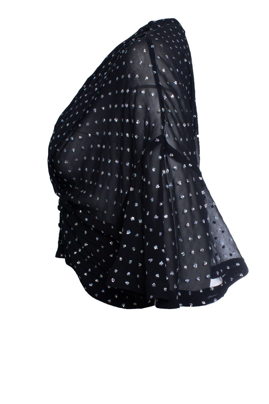 Iro IRO, lurex Jucita dotted crop sheer top Size S / US 4 / IT 40 - 2 Thumbnail
