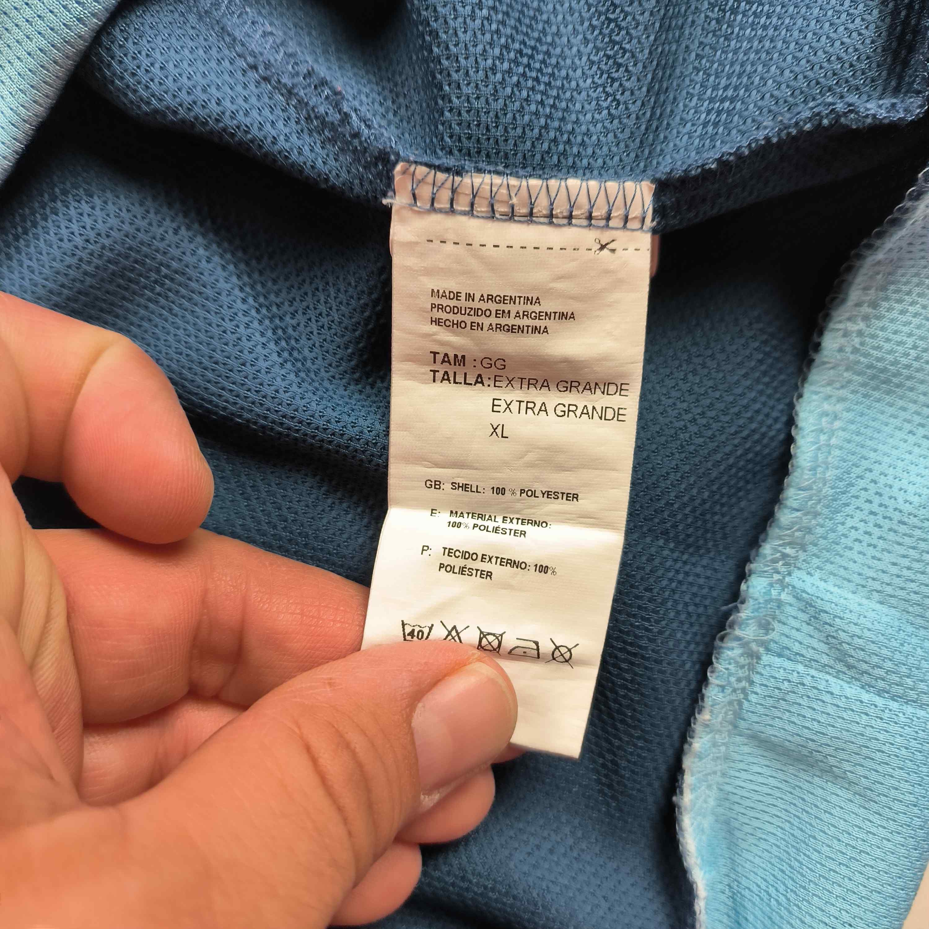Adidas Argentina 2015-17 Adidas away Messi football jersey size XL Size US XL / EU 56 / 4 - 9 Thumbnail