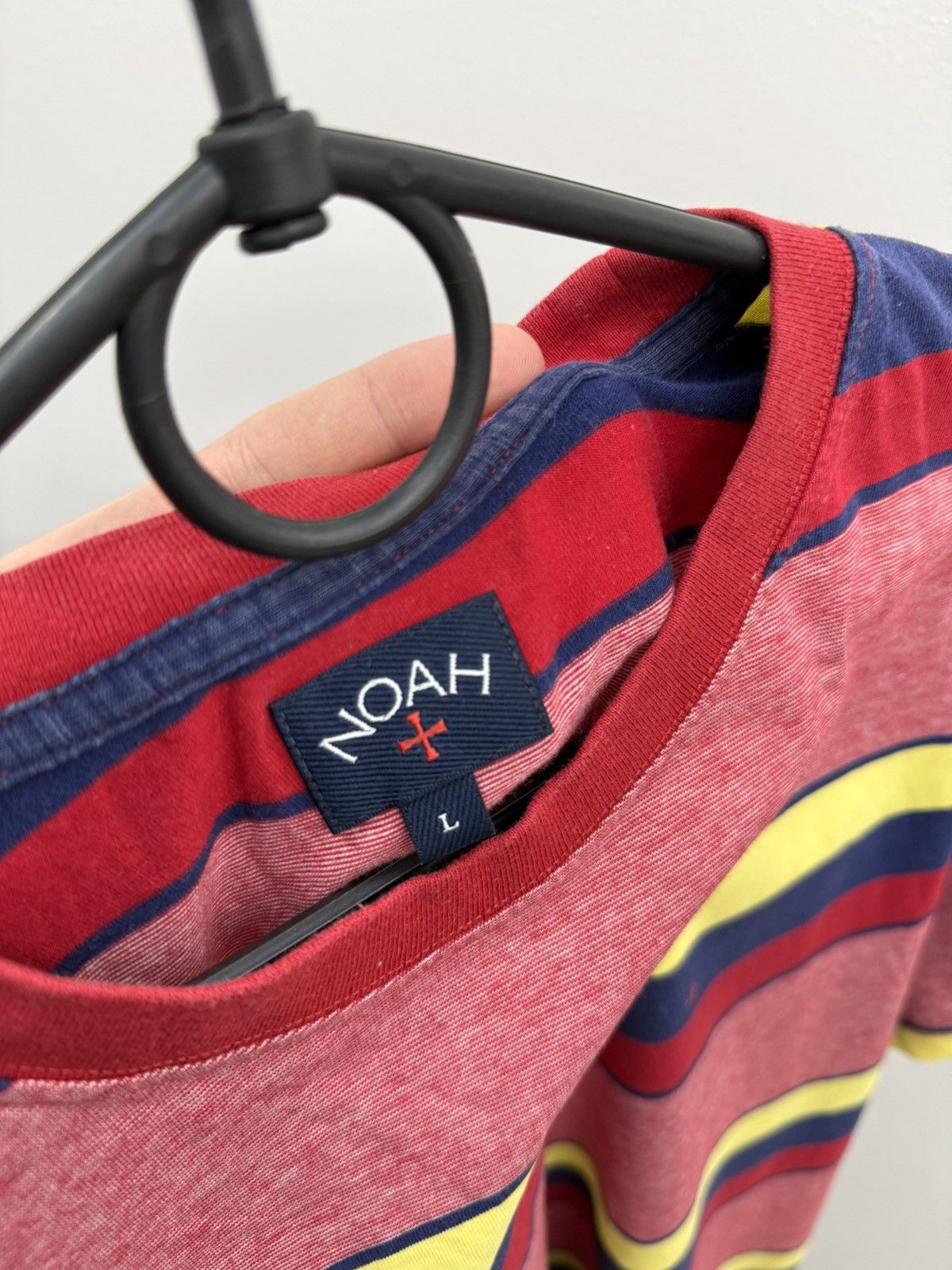 Noah Noah Cotton Striped Logo Tee T-shirt Size US L / EU 52-54 / 3 - 4 Thumbnail