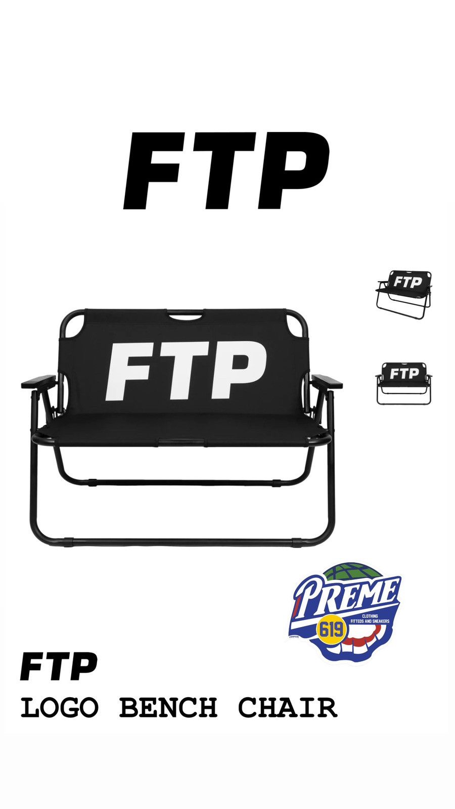 Fuck The Population FTP LOGO BENCH CHAIR Size ONE SIZE - 6 Thumbnail