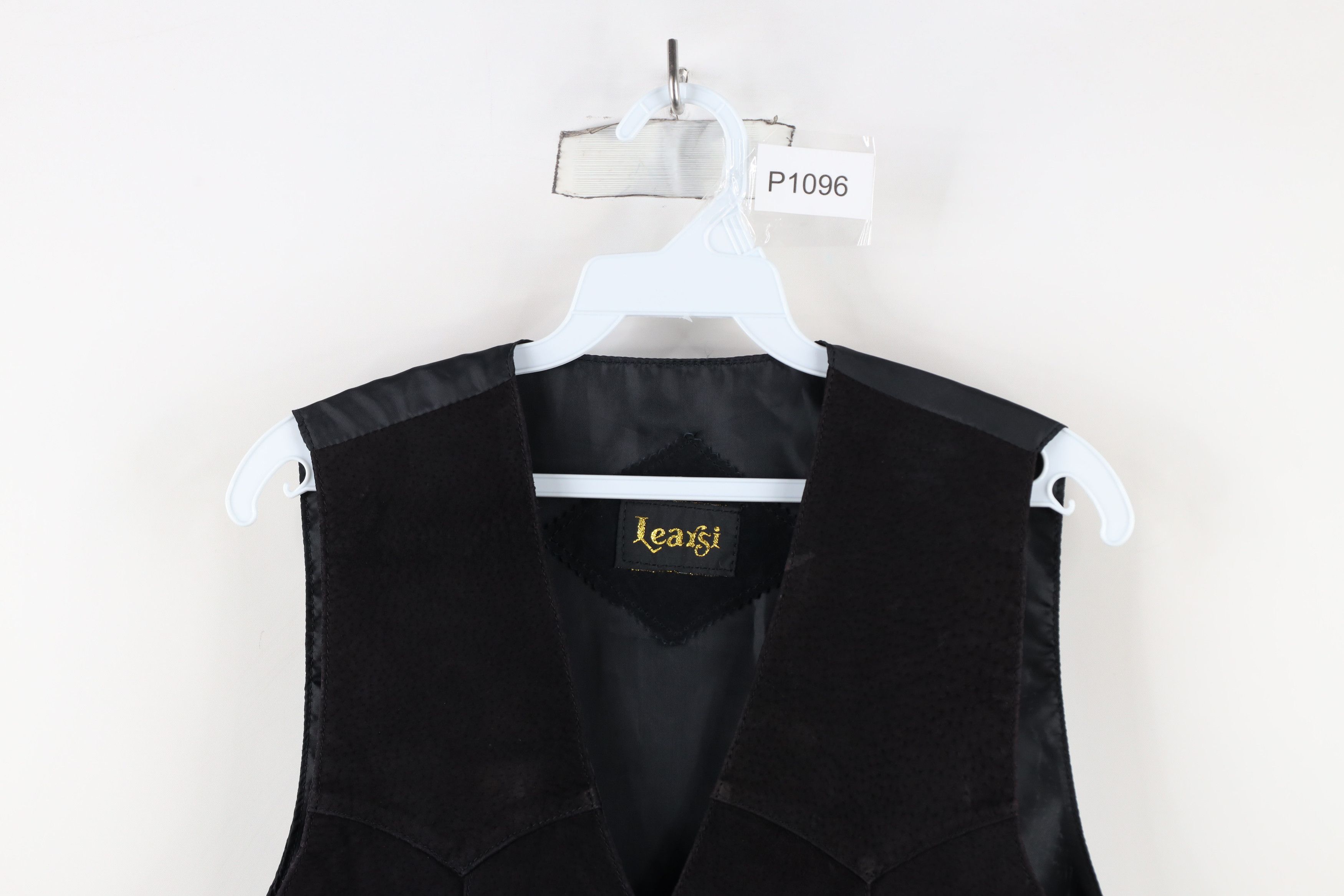 Vintage Vintage 70s Streetwear Suede Leather Tie Back Vest Jacket Size M / US 6-8 / IT 42-44 - 2 Thumbnail