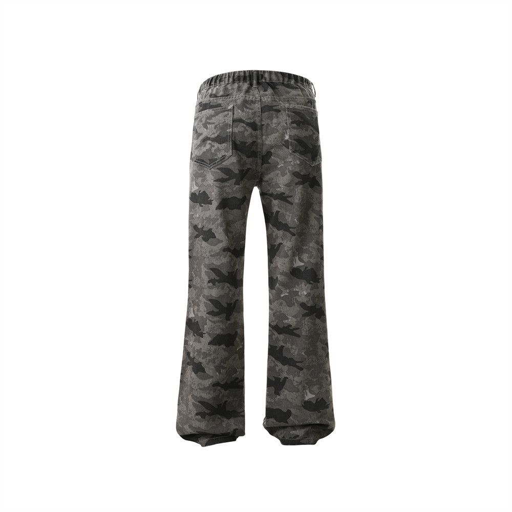 Vintage American retro casual loose men's camouflage jeans Size US 32 / EU 48 - 2 Thumbnail