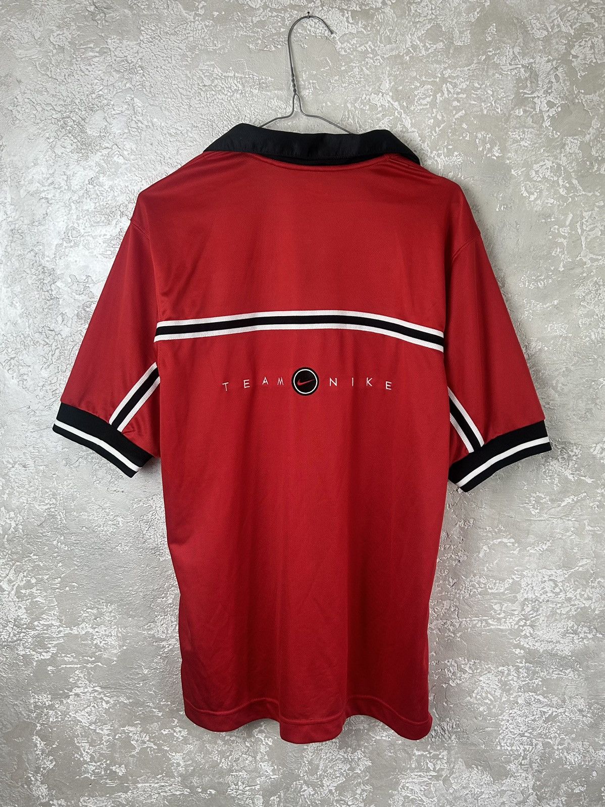 Nike Vintage Nike Jersey Striped Polo Y2K Stretch Performance Size US M / EU 48-50 / 2 - 7 Thumbnail