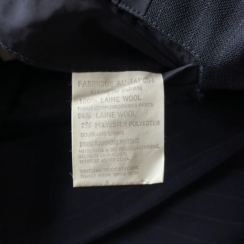 Yohji Yamamoto Yohji Yamamoto size m 94 SS striped patchwork wool blazer Size 36R - 7 Thumbnail