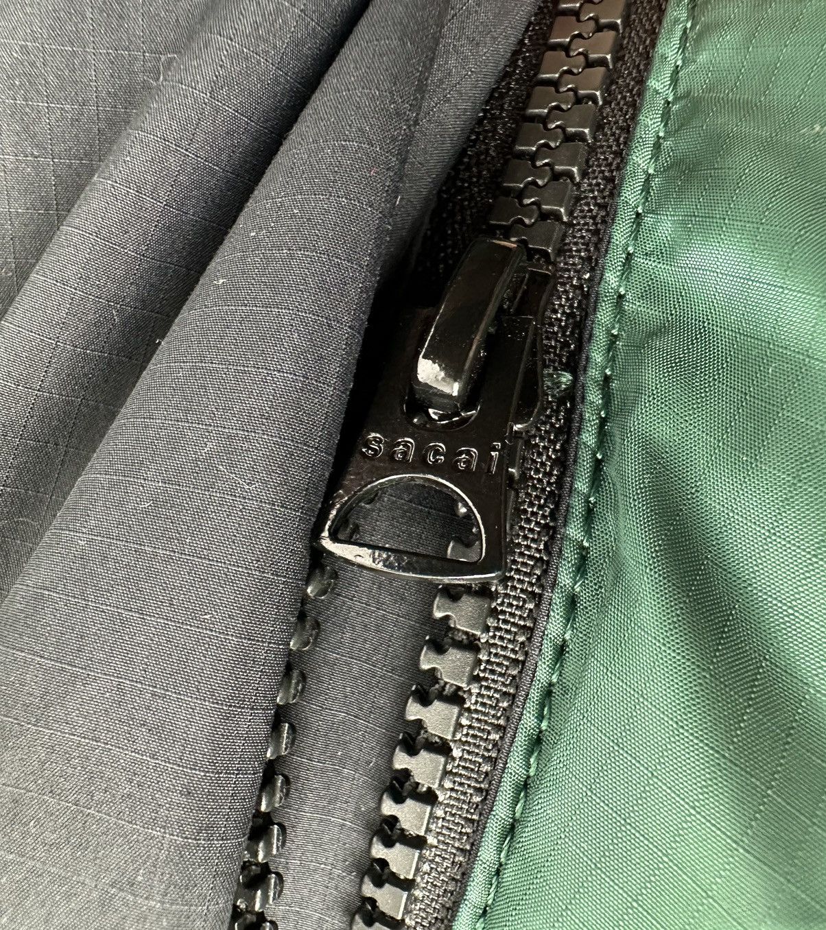 Sacai Sacai F/W21 Mixed Media Padded Coat Montgomery Colour Block Size US M / EU 48-50 / 2 - 16 Thumbnail