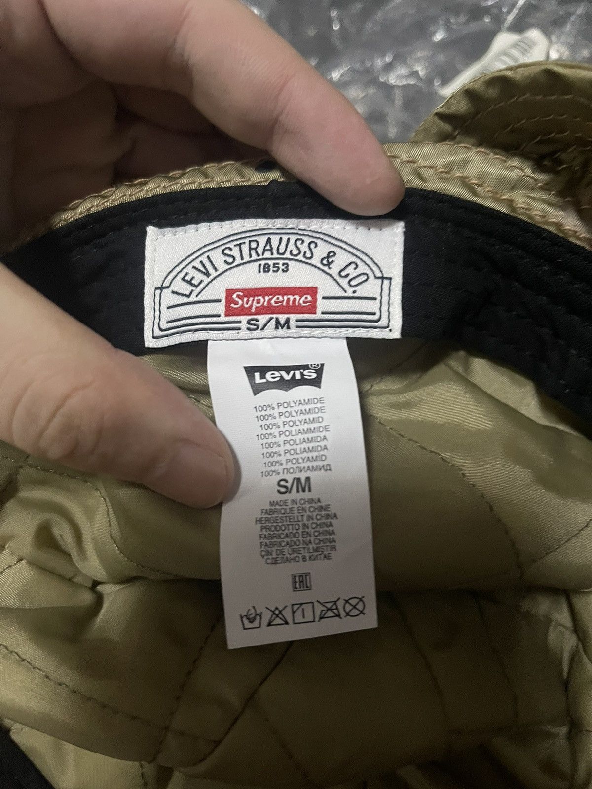 Levi's × Supreme Supreme Levi's nylon bell hat s/m Size ONE SIZE - 3 Thumbnail