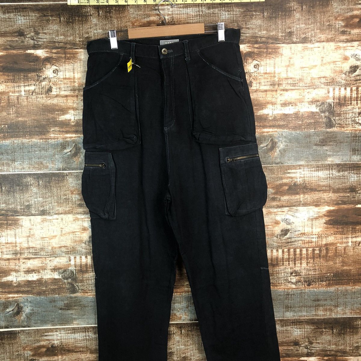 HARE DL Hare Dark Blue utility Cargo Multipocket Pants #C652 Size US 31 - 2 Thumbnail