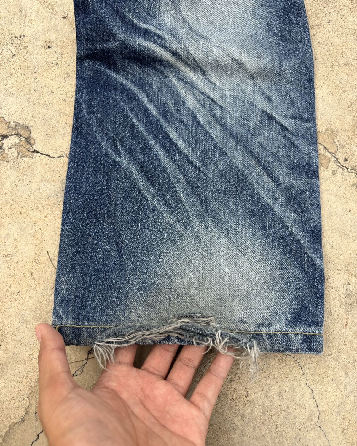 If Six Was Nine Thrashed Distressed LOLITA PEPSI Jeans ERD Grunge Size US 32 / EU 48 - 12 Thumbnail