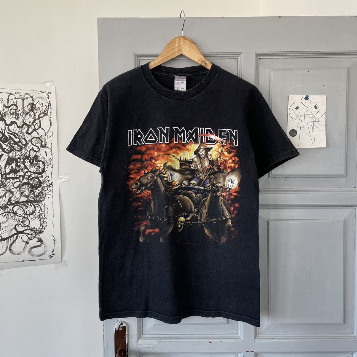 Iron Maiden × Vintage RARE Vintage Iron Maiden Death On The Road 2005 T-shirt Size US M / EU 48-50 / 2 - 1 Thumbnail
