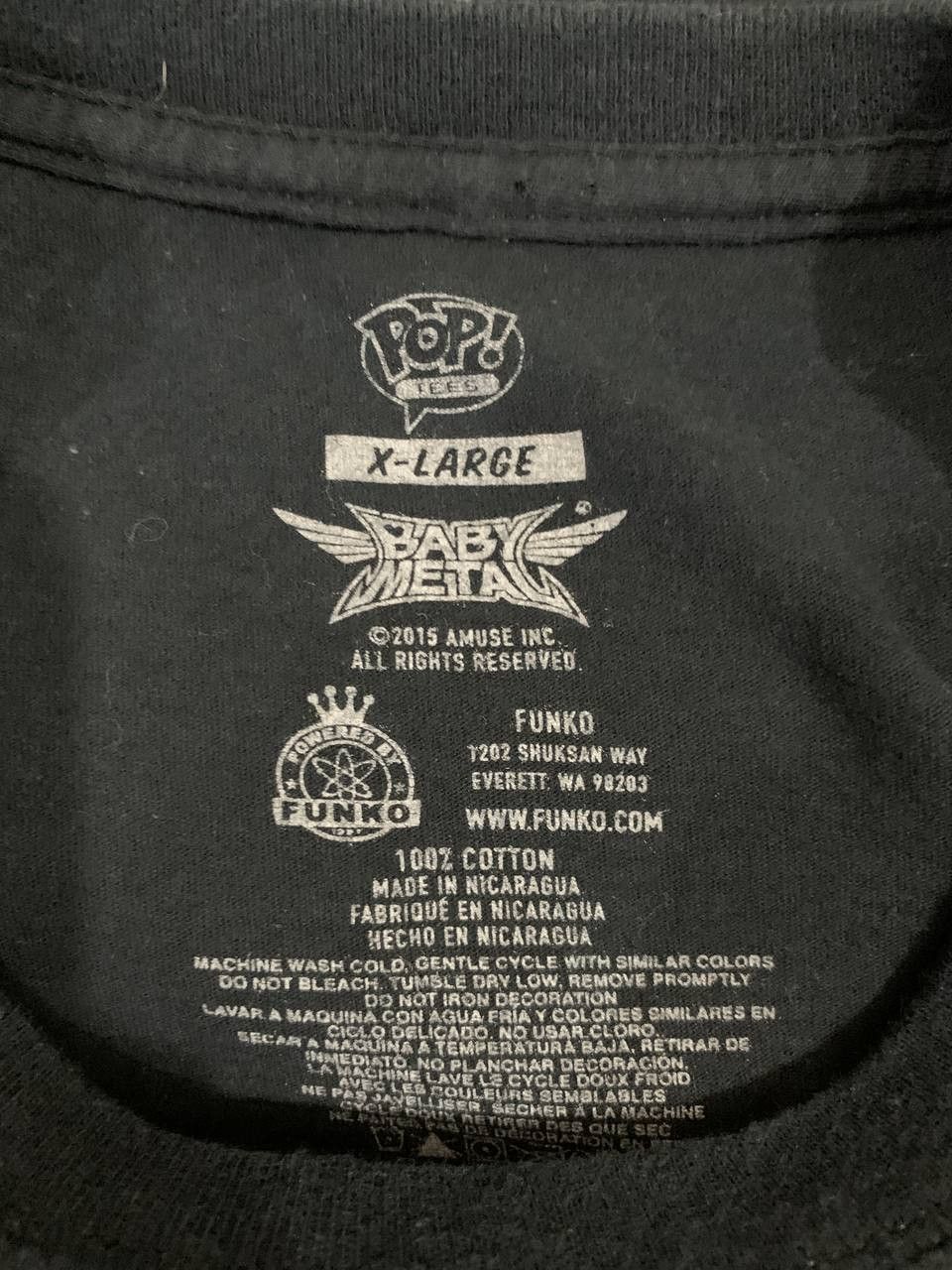 Band Tees Baby Metal Funko Pop Amuse Tour 2015 Tee Size US XL / EU 56 / 4 - 3 Thumbnail