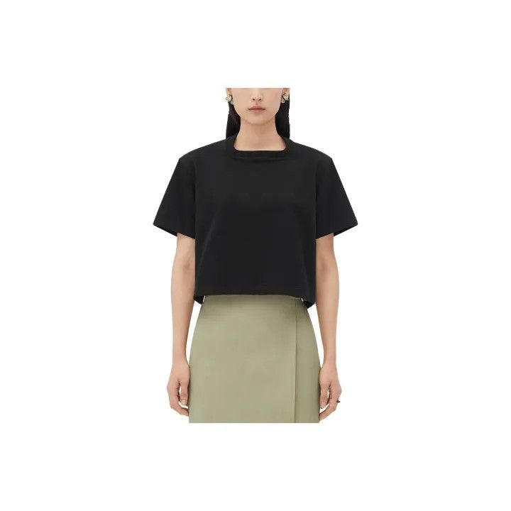 Bottega Veneta Bottega Veneta Black Loose Short Sleeve T-Shirt Size S / US 4 / IT 40 - 1 Thumbnail