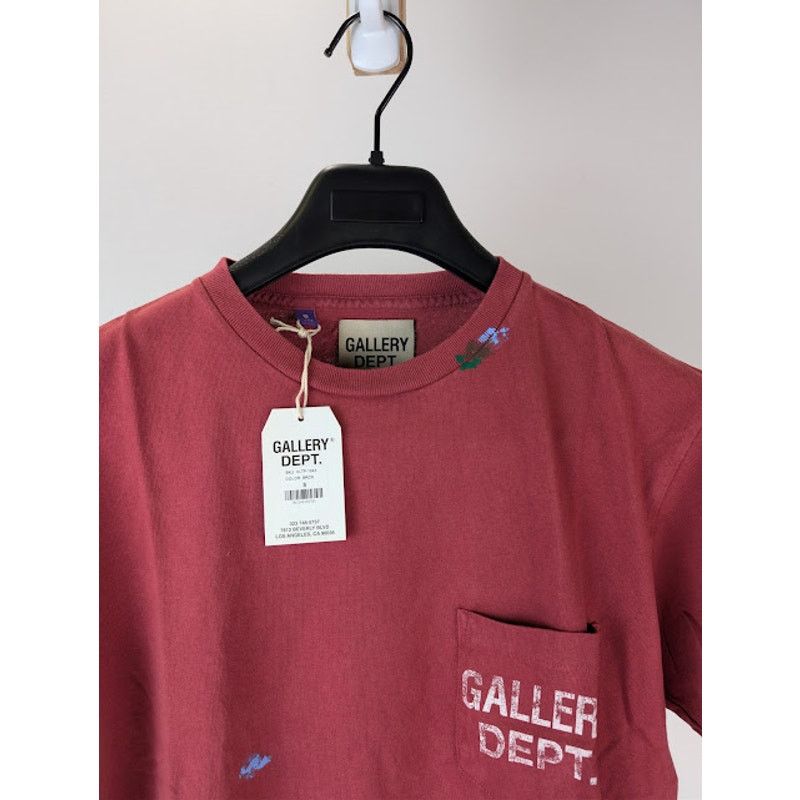 Gallery Dept. o1rshd1 Vintage Logo Painted T-Shirt in Brick Red Size US S / EU 44-46 / 1 - 7 Thumbnail