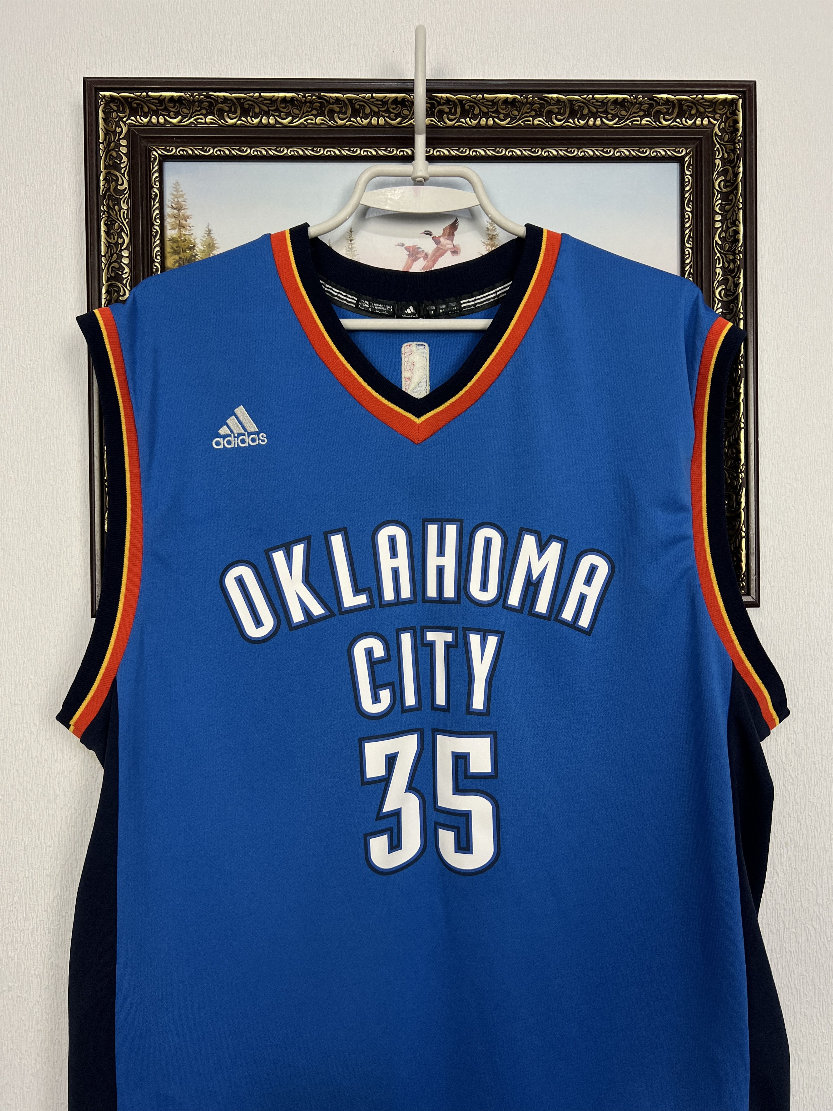 Adidas Adidas Oklahoma City Thunder NBA Jersey #35 Durand Trikot Size US M / EU 48-50 / 2 - 2 Thumbnail
