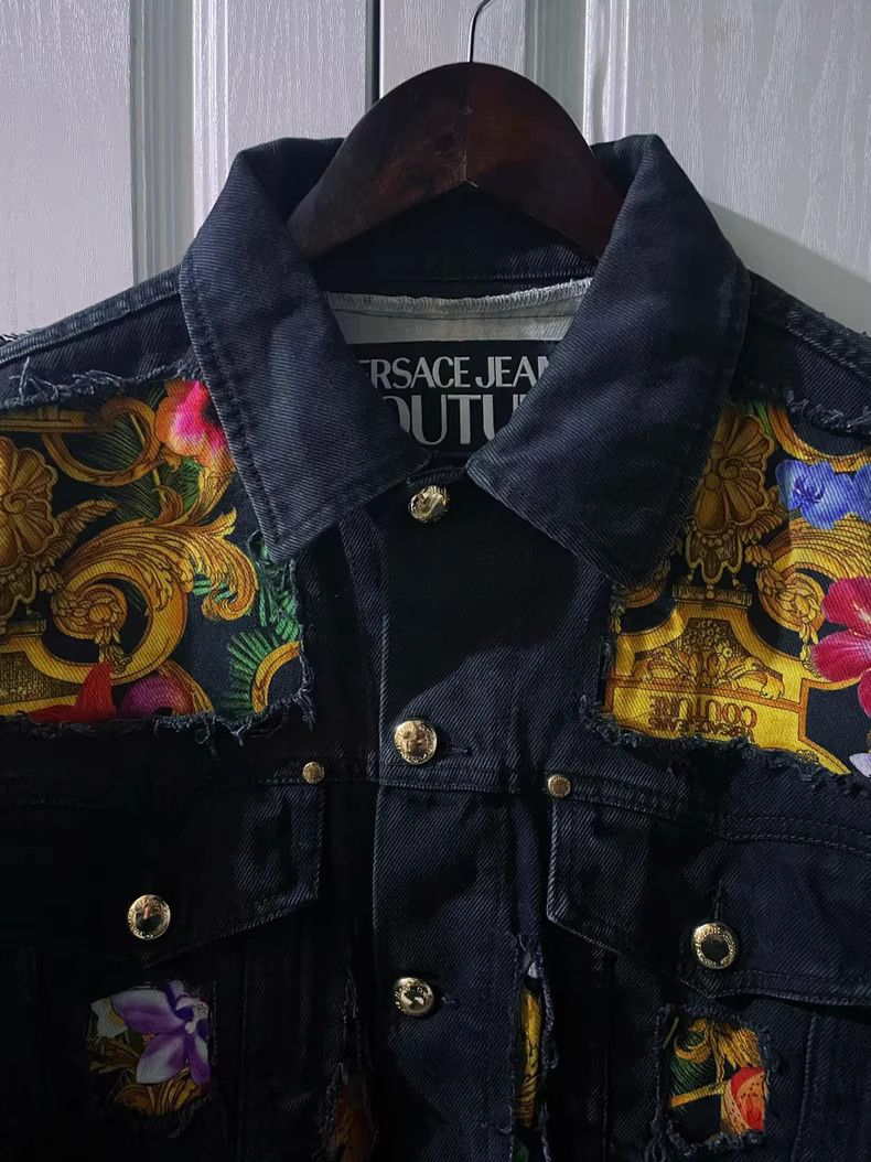 Versace Versace Jungle Couture Denim Jacket - yq Size US S / EU 44-46 / 1 - 5 Thumbnail