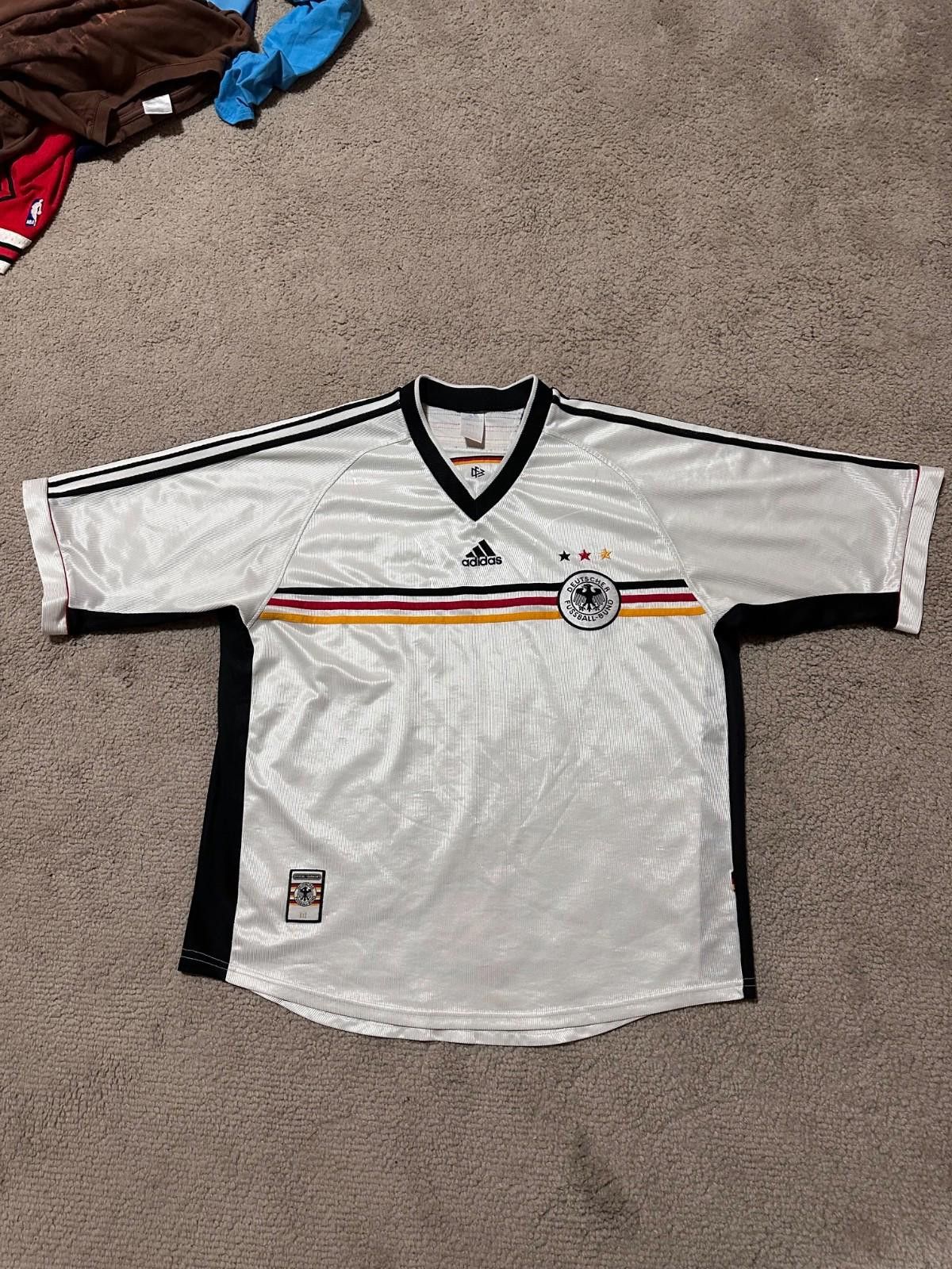 Adidas Germany 1998/00 Home Football Shirt Adidas Soccer Jersey XL Size US XL / EU 56 / 4 - 1 Thumbnail