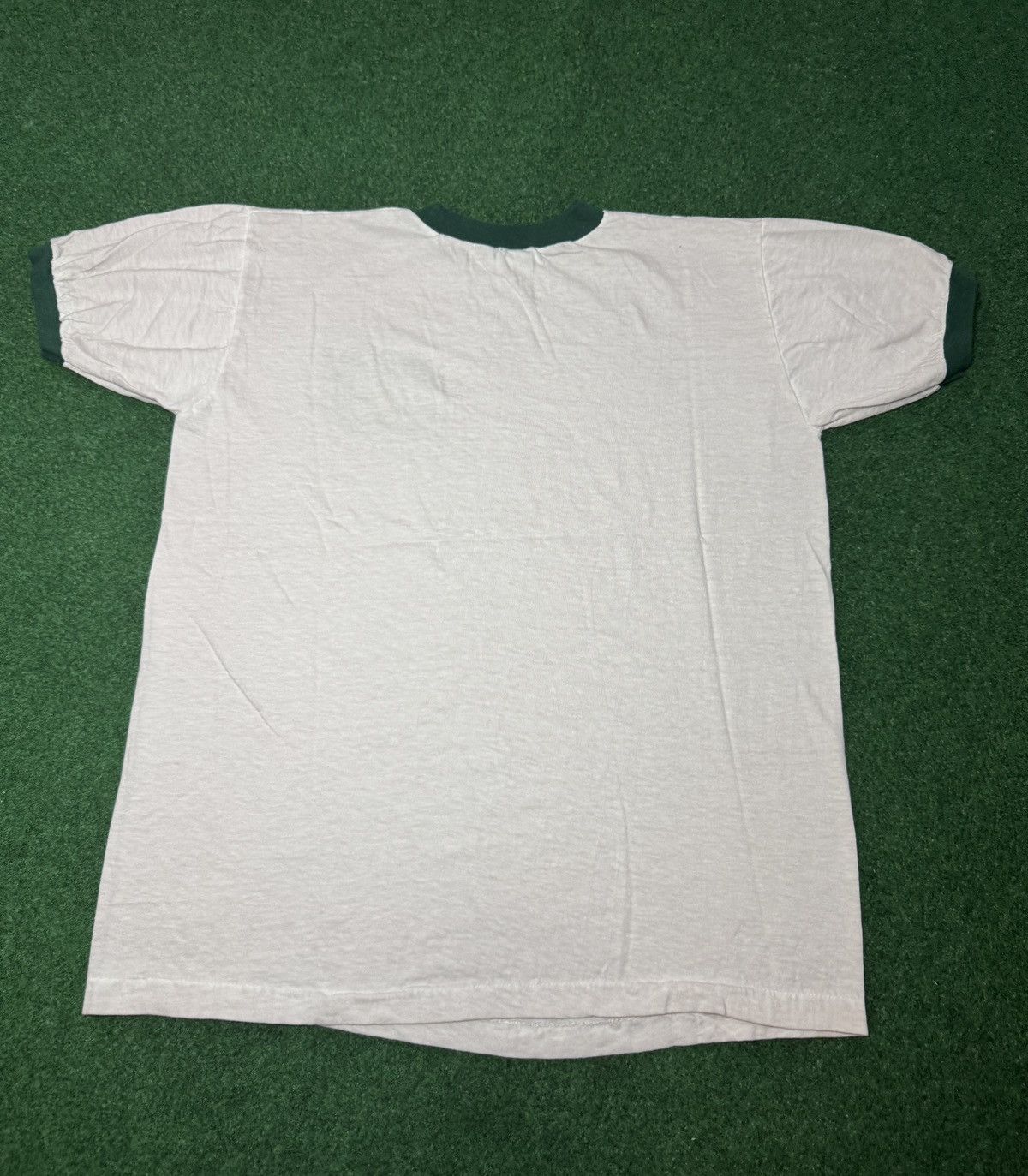 Vintage Vtg 70s Boy Scouts Custaloga Town Scout Camp Ringer T Shirt Size US L / EU 52-54 / 3 - 4 Thumbnail