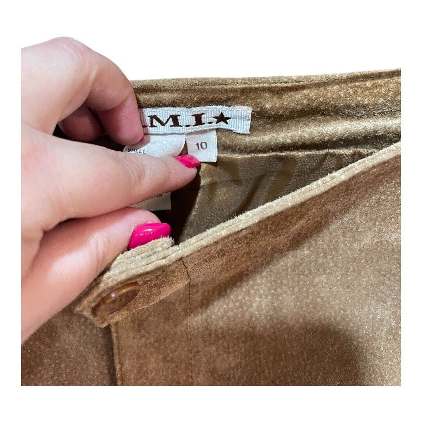 AMI A.M.I. Suede leather Pants Size 32" / US 10 / IT 46 - 3 Thumbnail