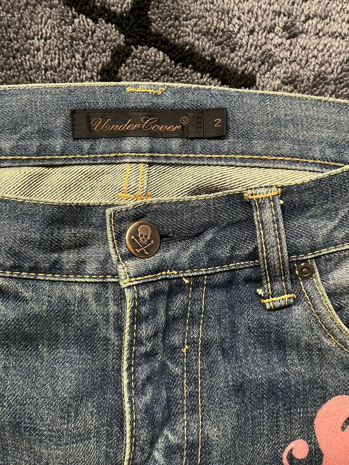 Undercover AW05 Arts & Crafts Heart Denim Size US 30 / EU 46 - 6 Thumbnail