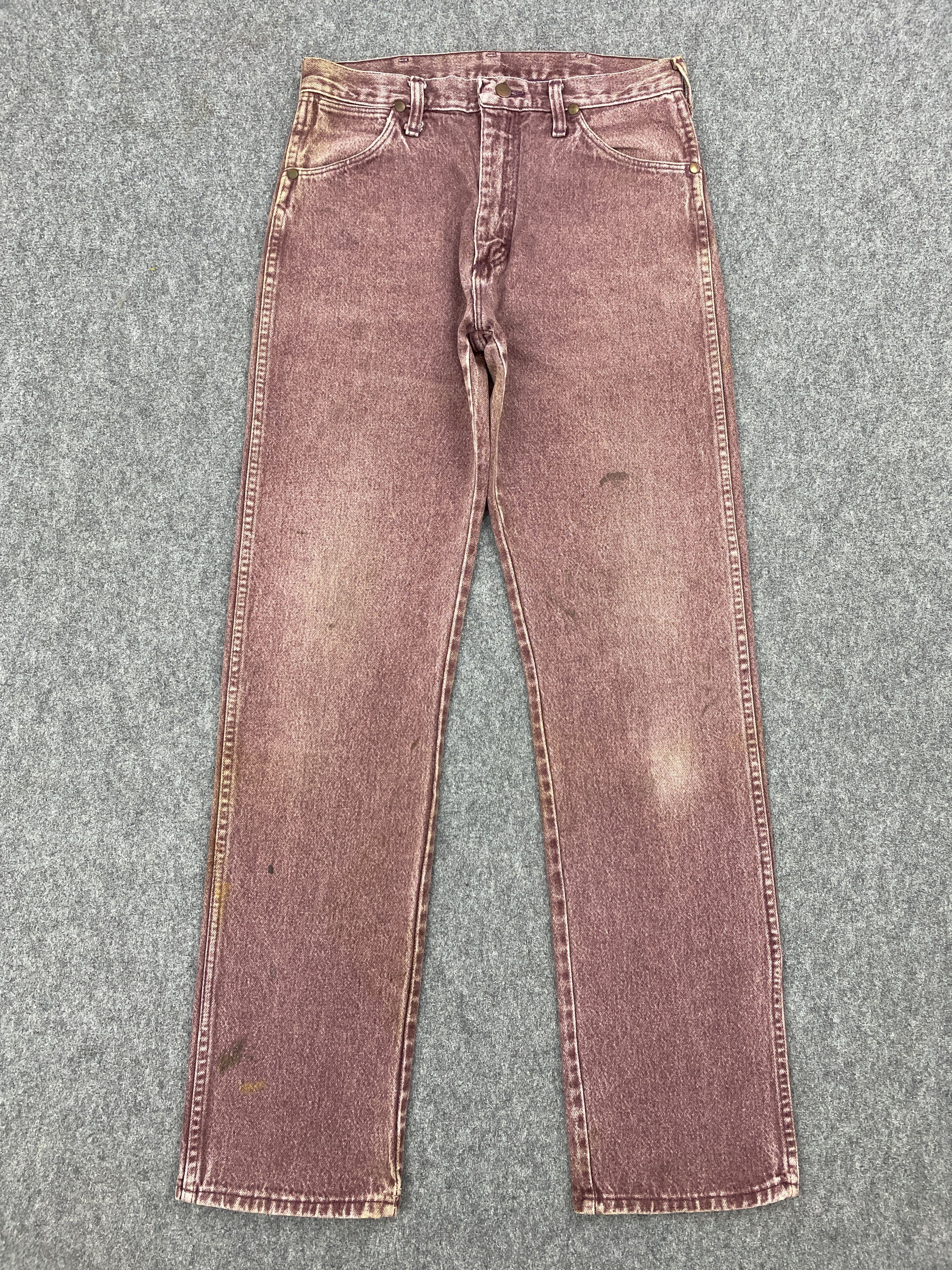 Vintage × Wrangler Vintage Wrangler Maroon Denim Jeans Size US 30 / EU 46 - 1 Thumbnail
