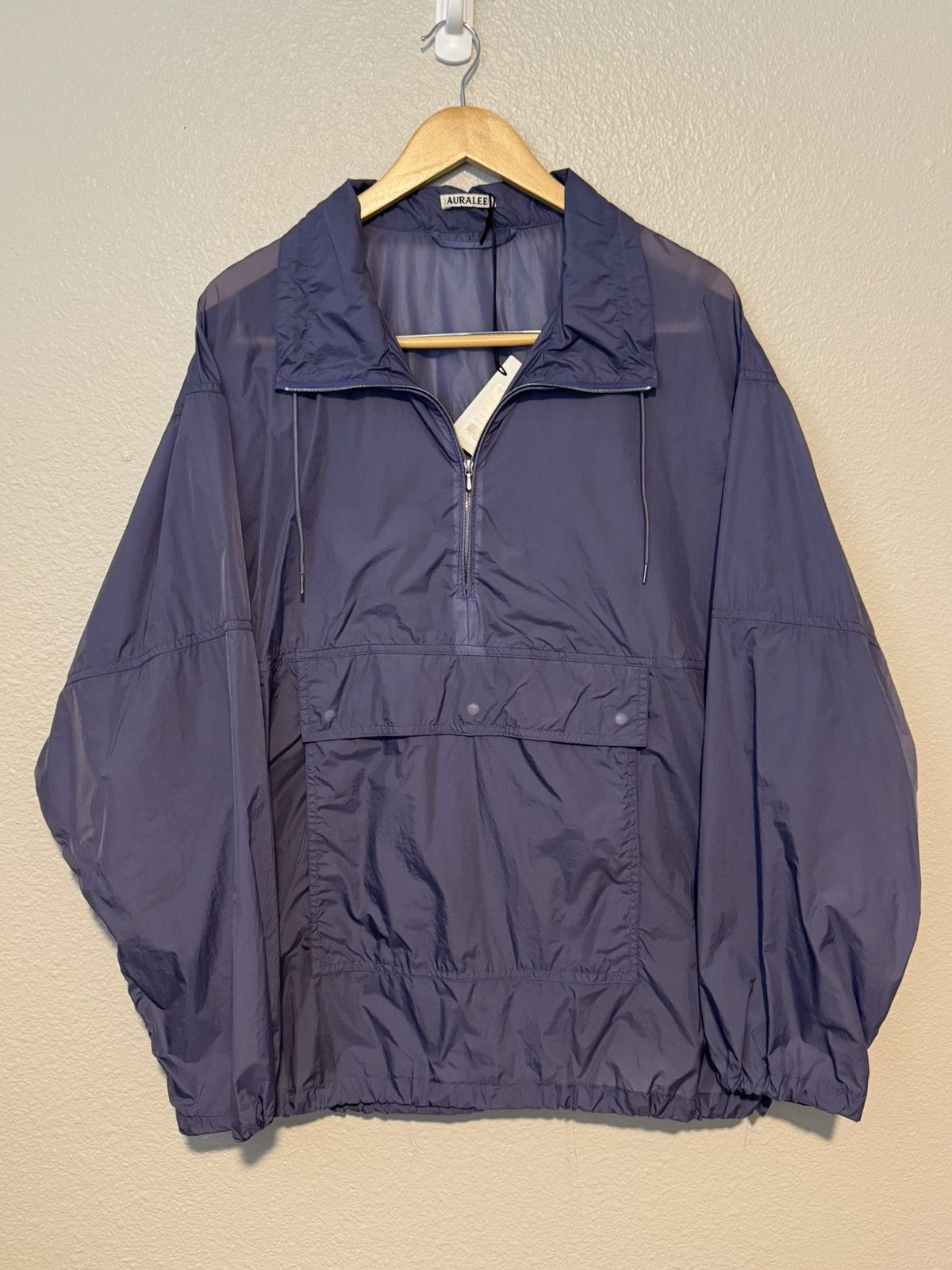 Auralee Washed Super Light Airy Nylon Anorak - size 5 | Grailed