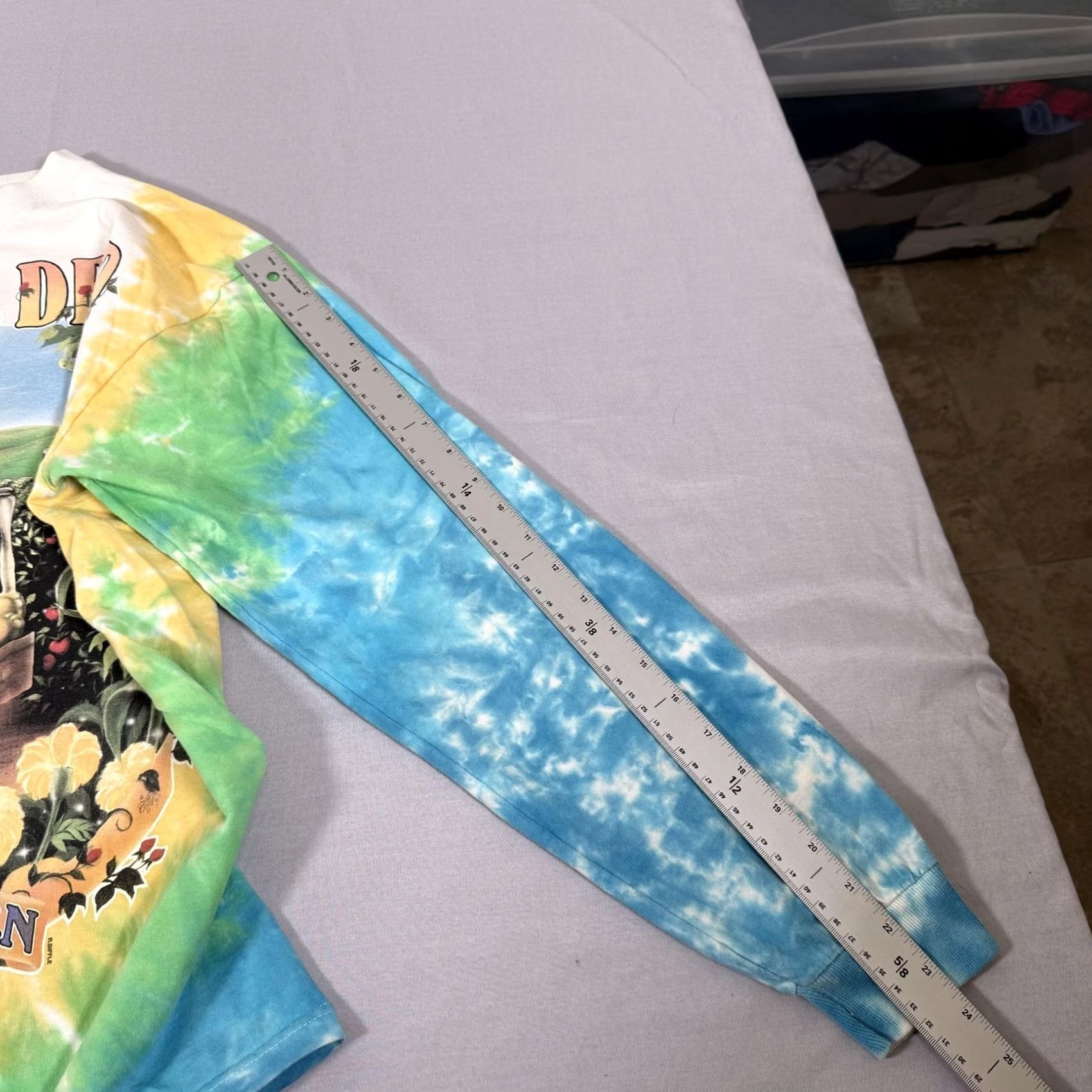 Fruit Of The Loom VINTAGE Grateful Dead Shirt Mens L Long Sleeve Tie Dye Keep It Green 1998 Size US L / EU 52-54 / 3 - 7 Thumbnail